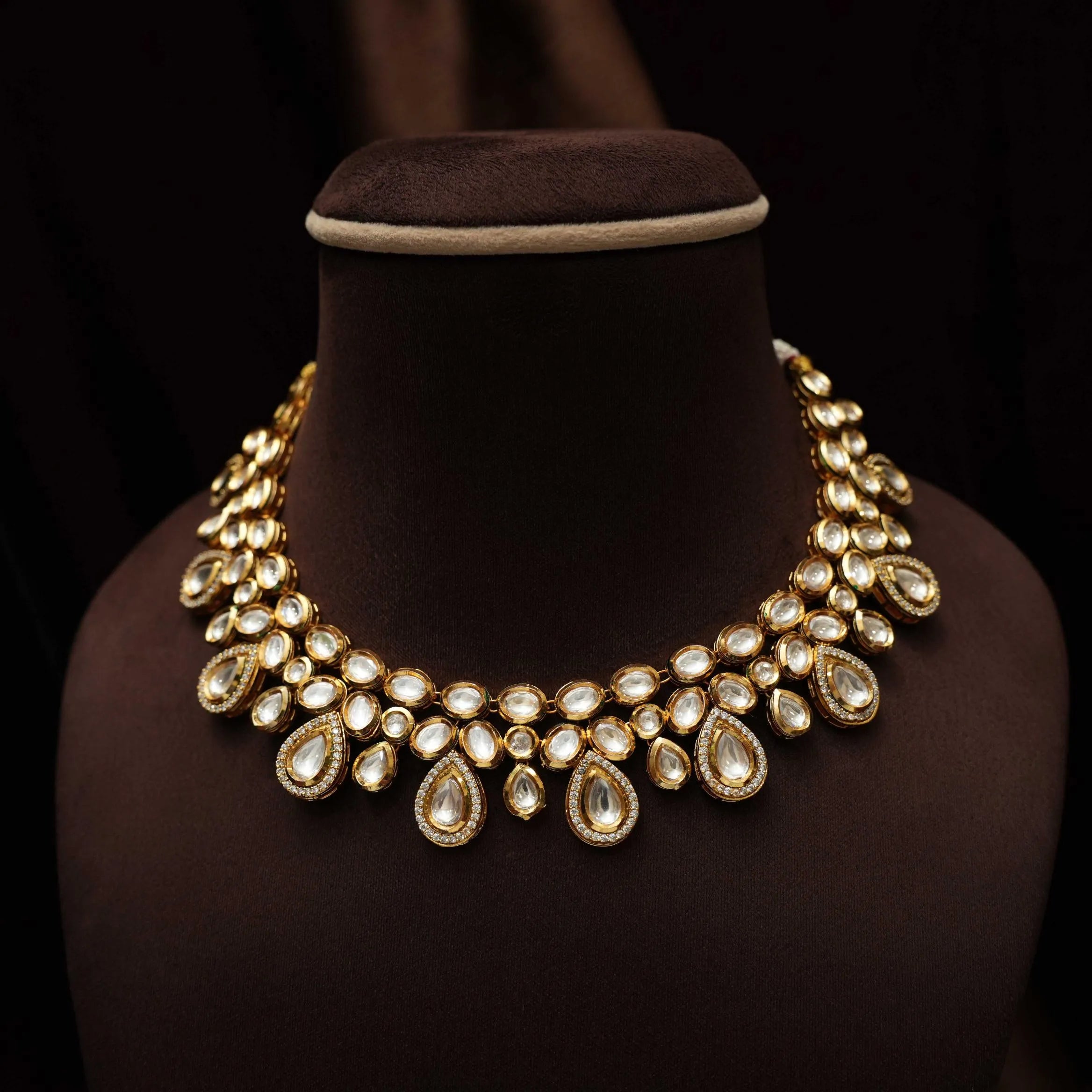 Bhanu Polki Necklace - White
