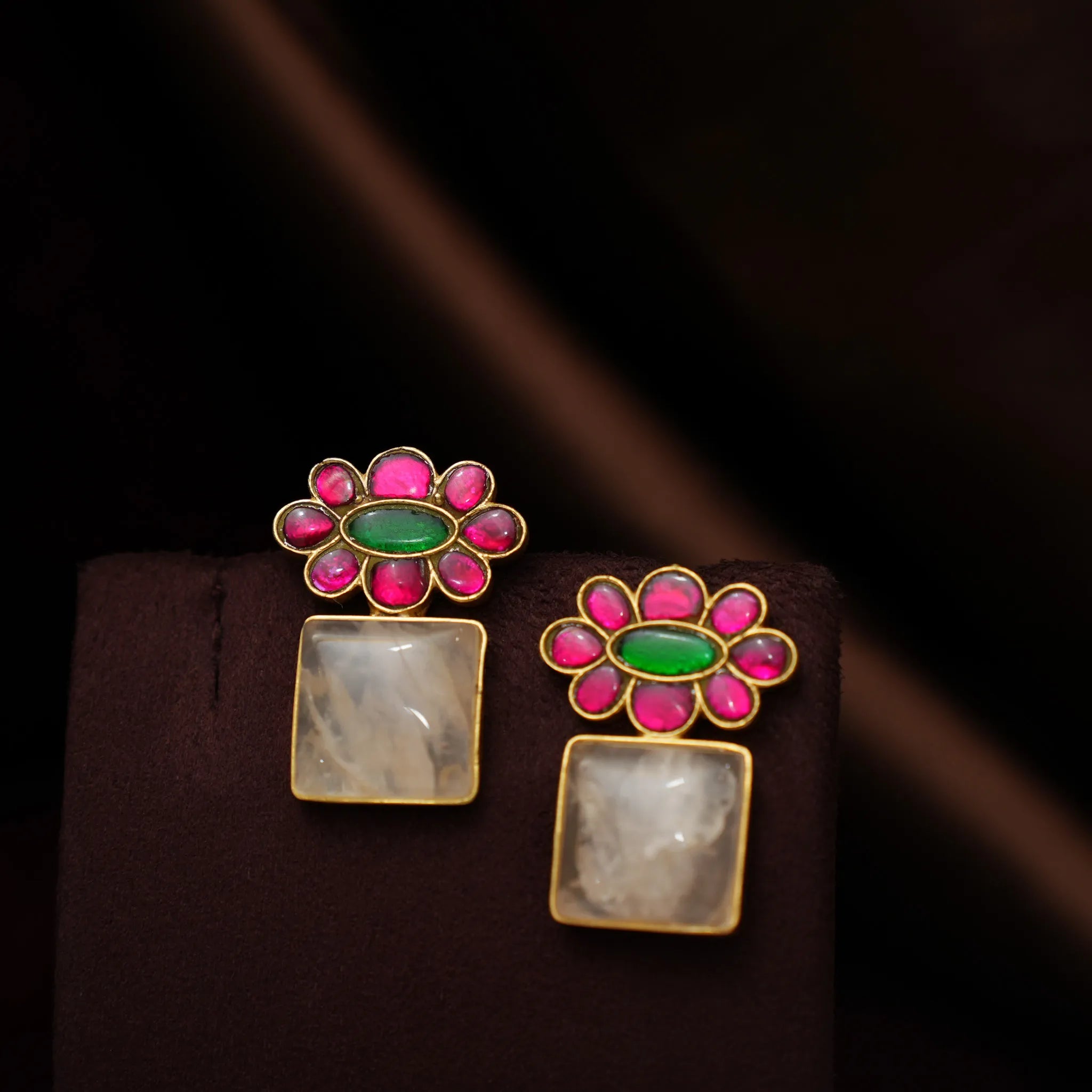 Bhavya Polki Choker - Light Pink