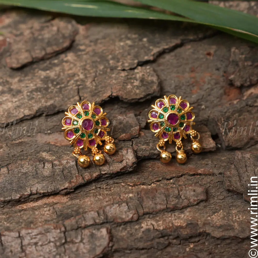 Bhavya Silver Ear Stud