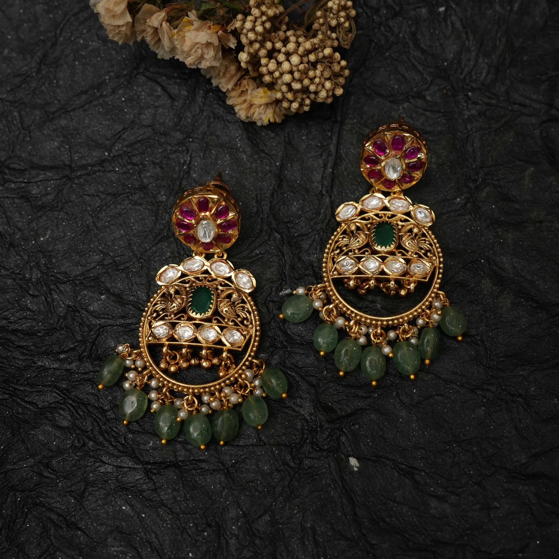 Brishti Polki Designer Earrings