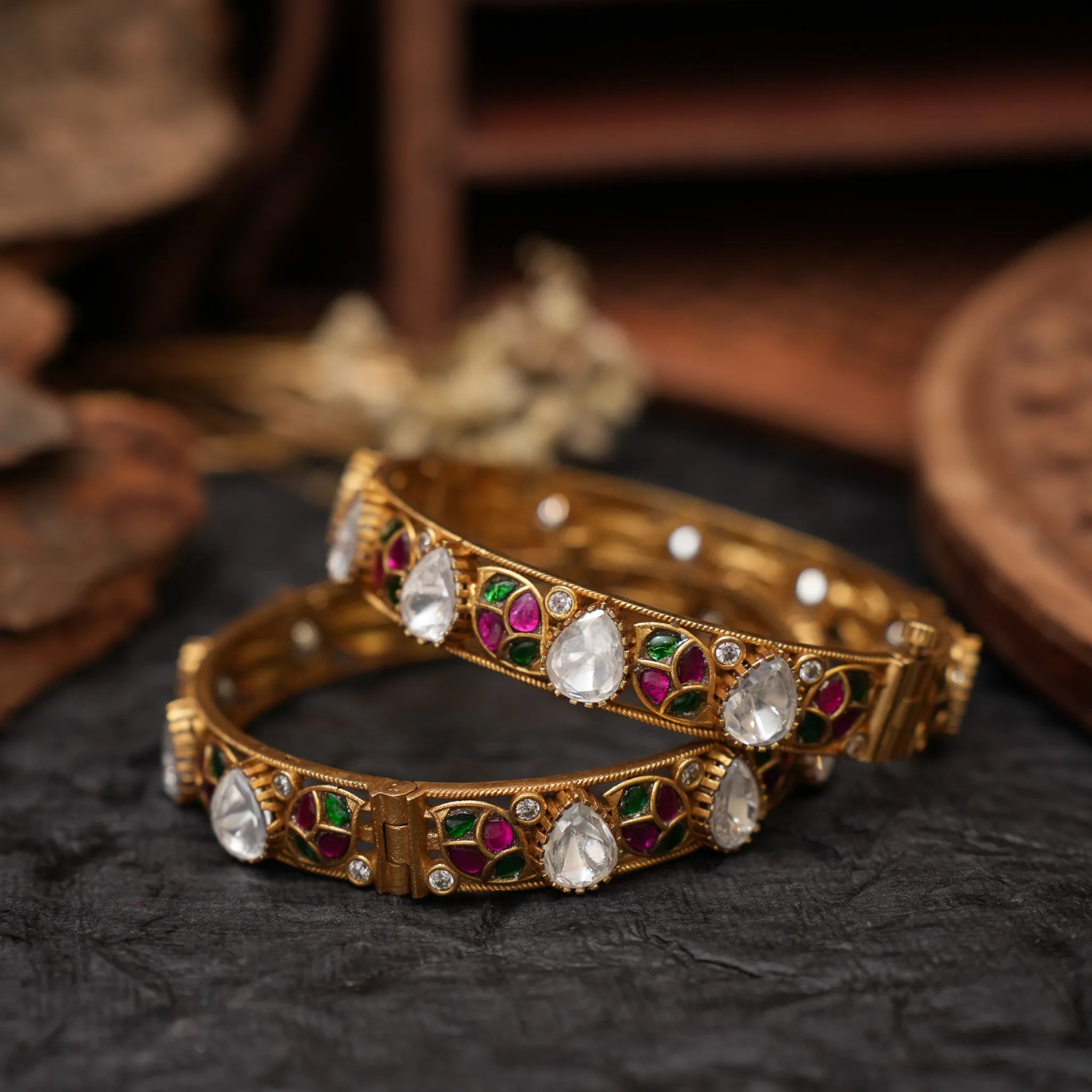 Brithika Polki Bangles