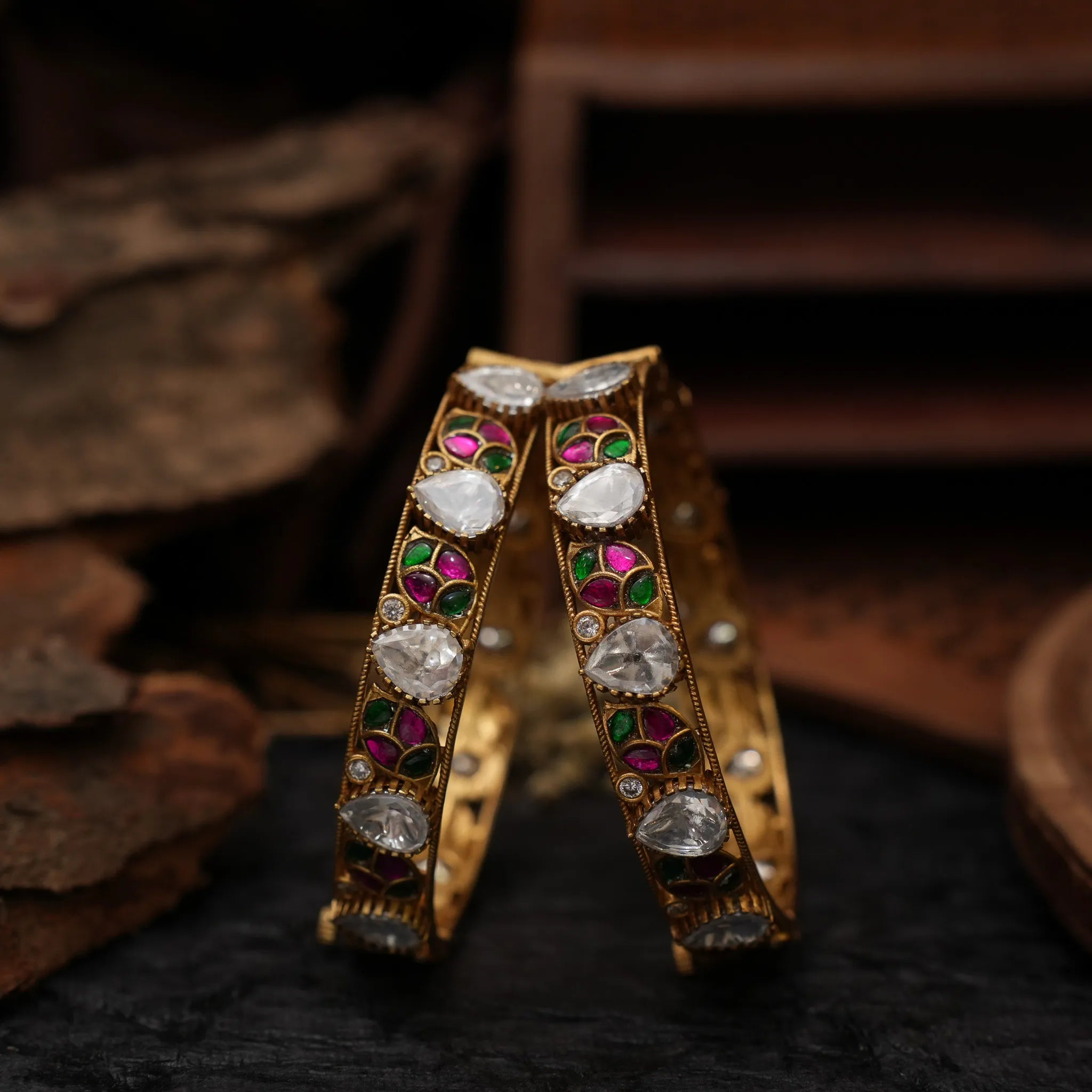 Brithika Polki Bangles