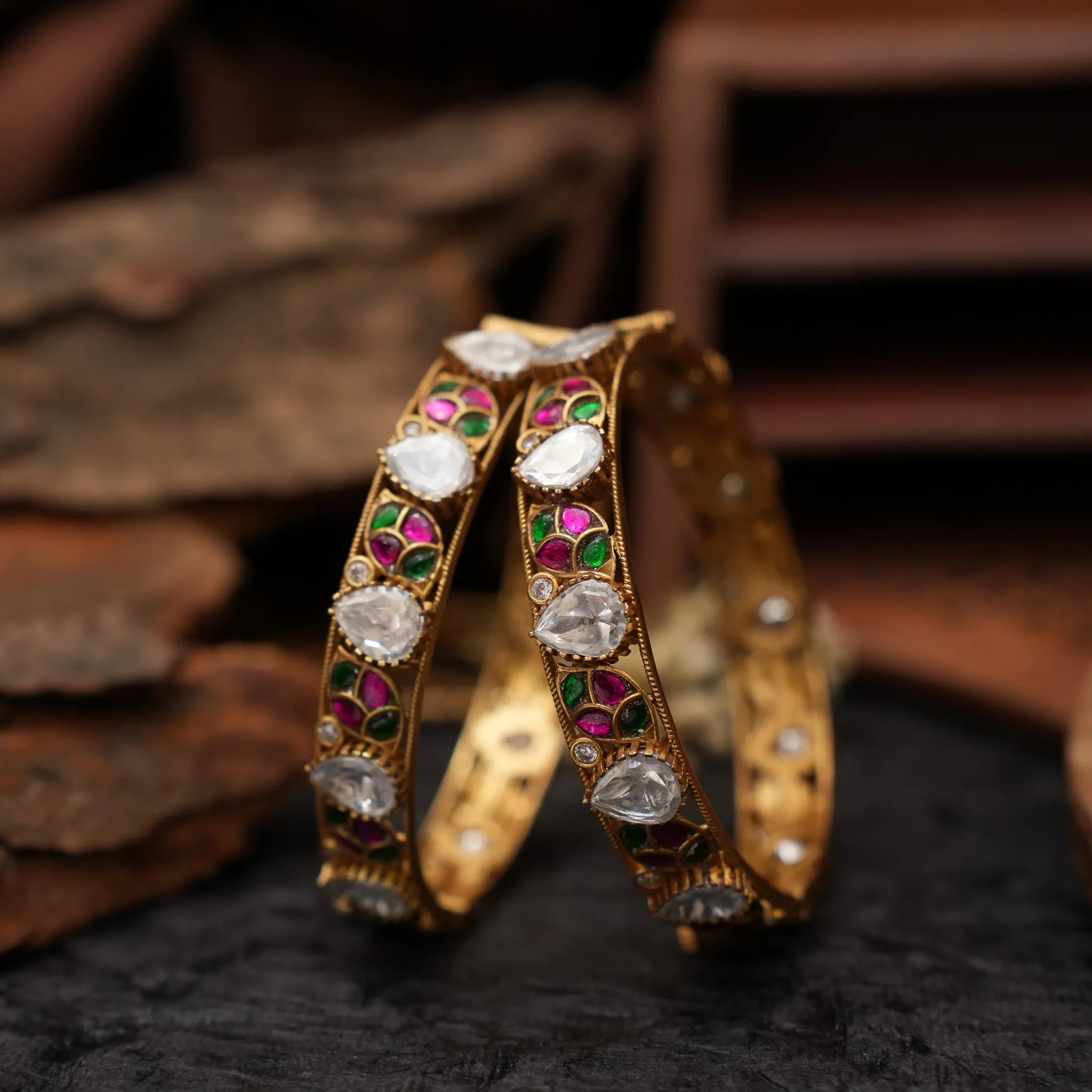 Brithika Polki Bangles
