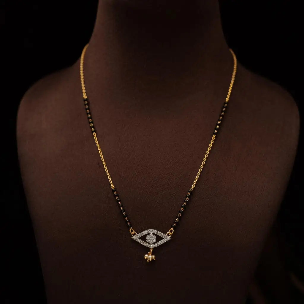 Camaksi Silver Mangalsutra Chain