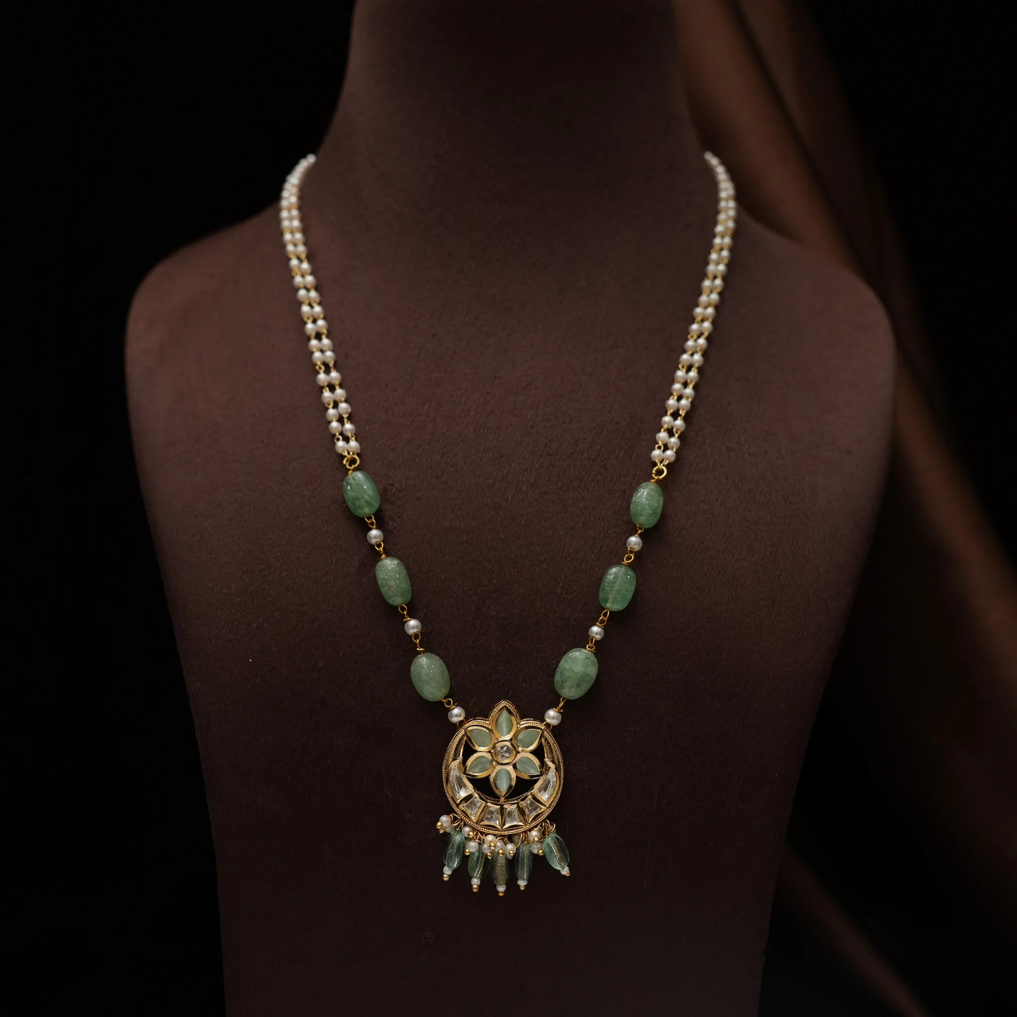 Celeste Pearl Victorian Necklace - Esha