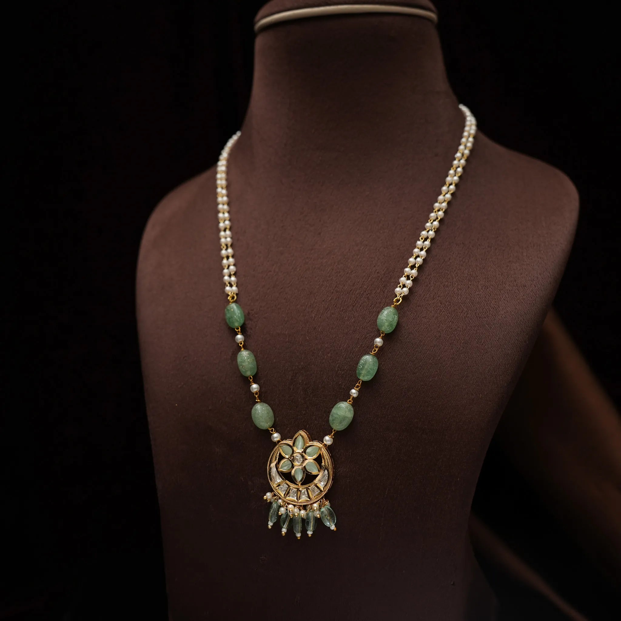 Celeste Pearl Victorian Necklace - Esha