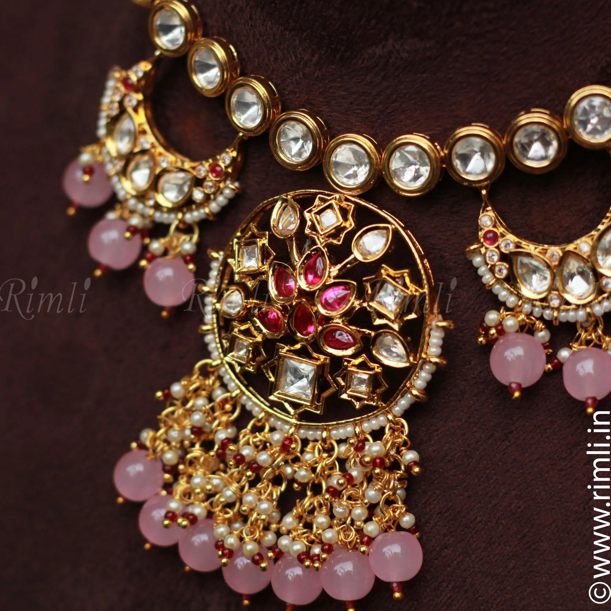 Pastel Chand Necklace Set - Rimli Boutique