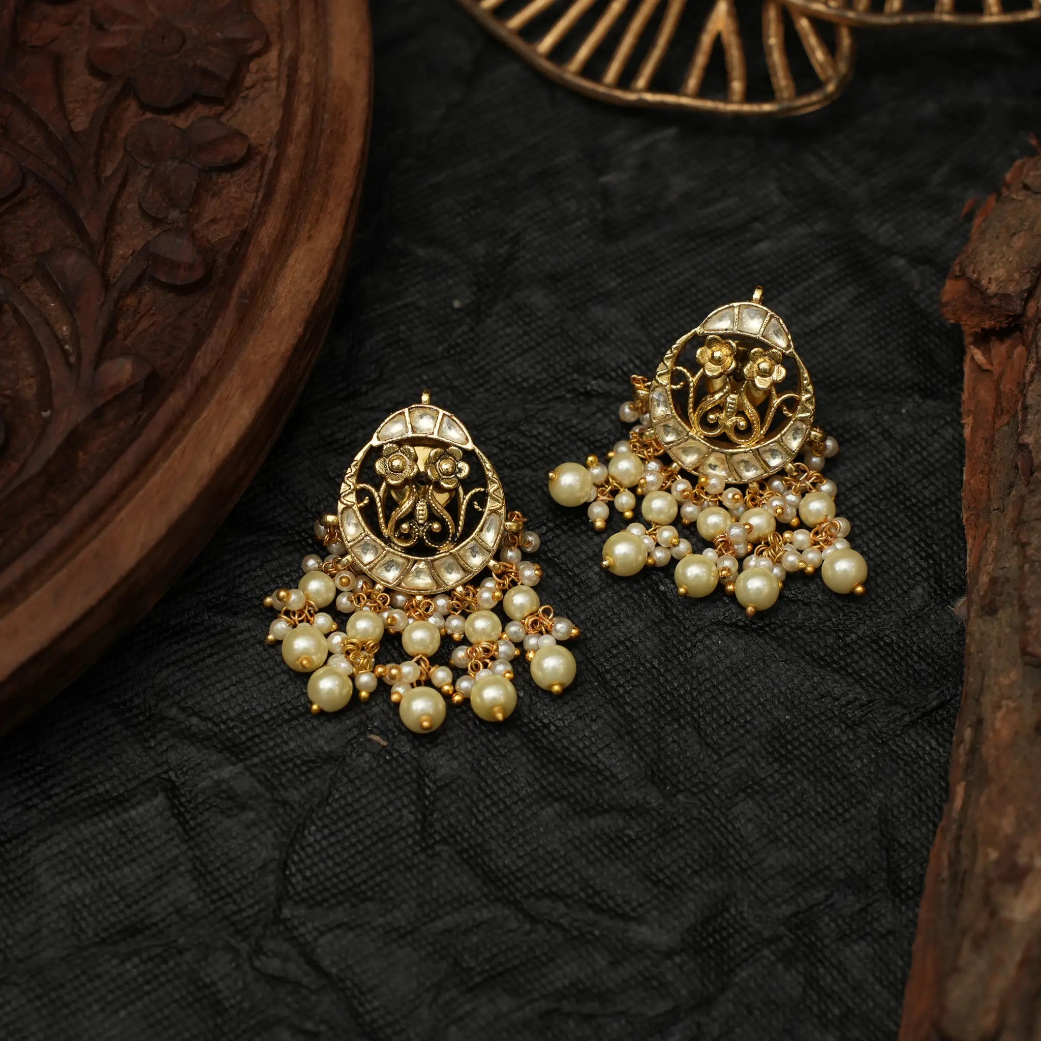 Chandrika Polki Ear Stud