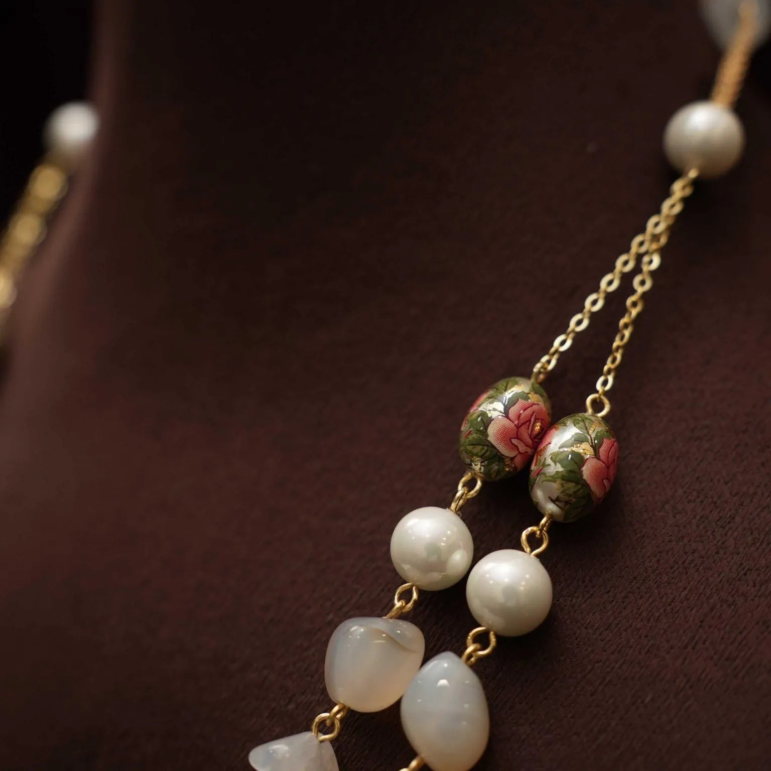 Charvi Beaded Necklace - White