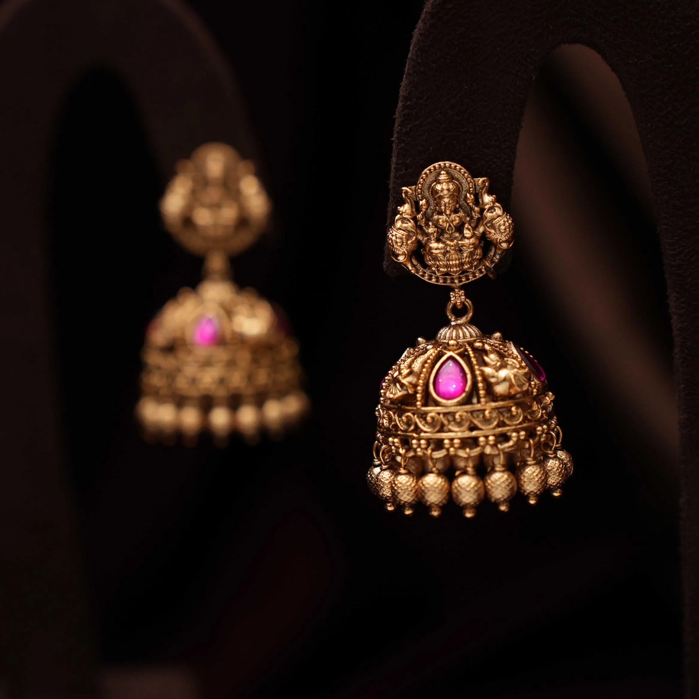Chayan Antique Jhumka Earrings
