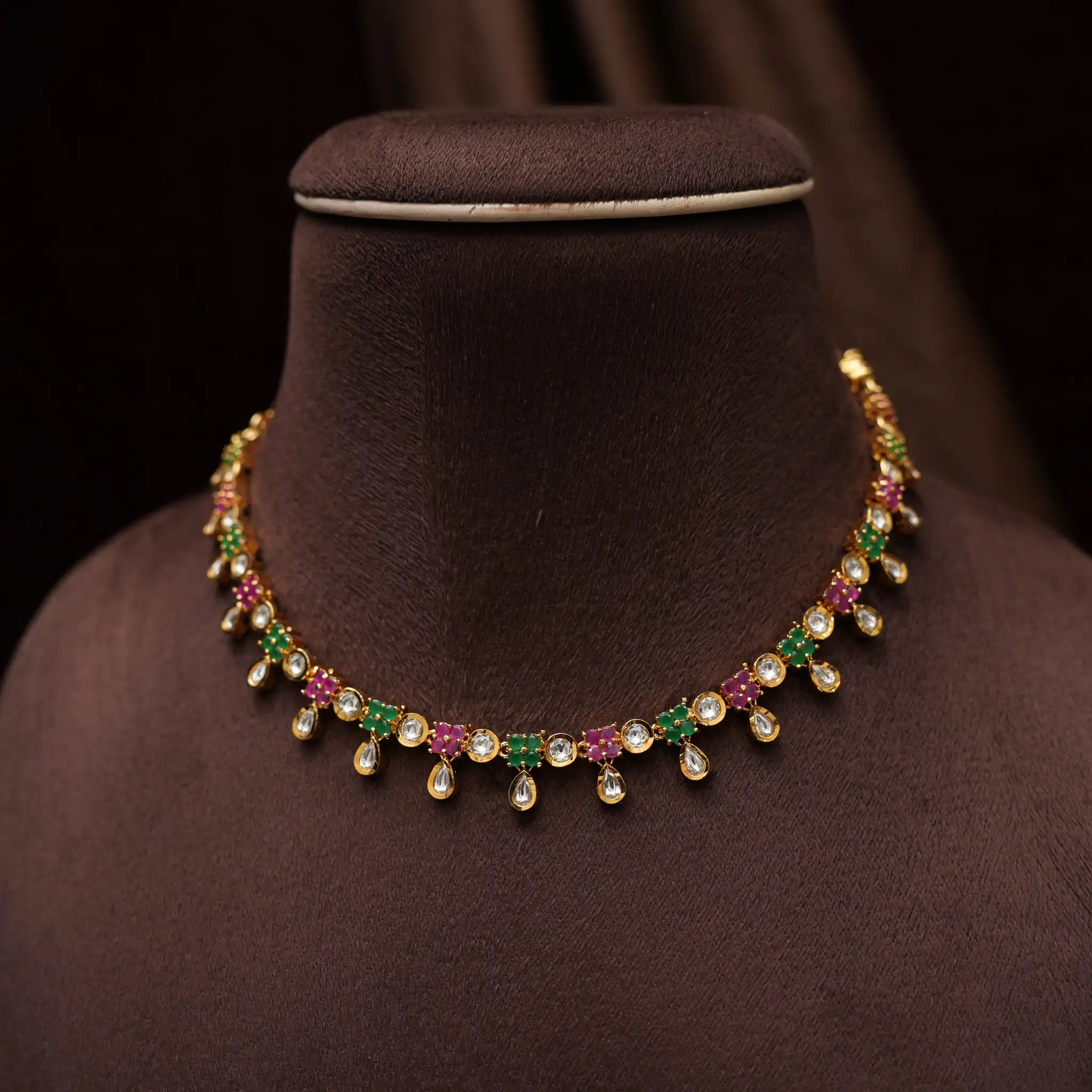 Clara Polki Necklace - Multicolor