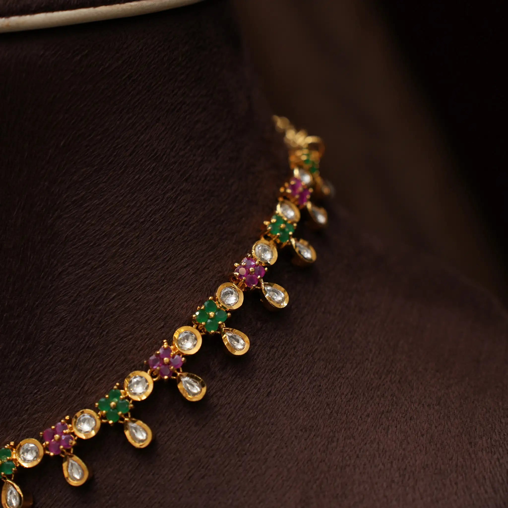 Clara Polki Necklace - Multicolor