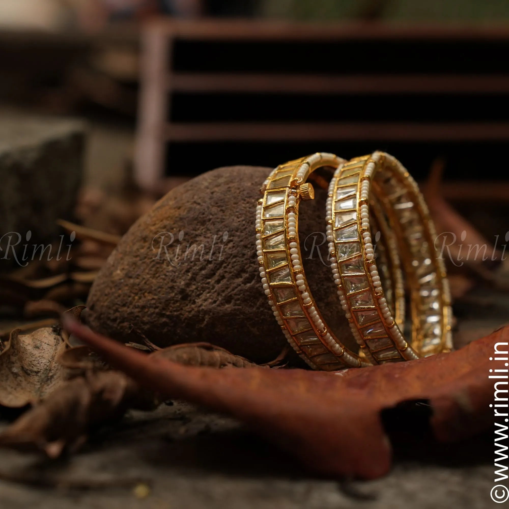 Classic Polki Bangle - Rimli Boutique