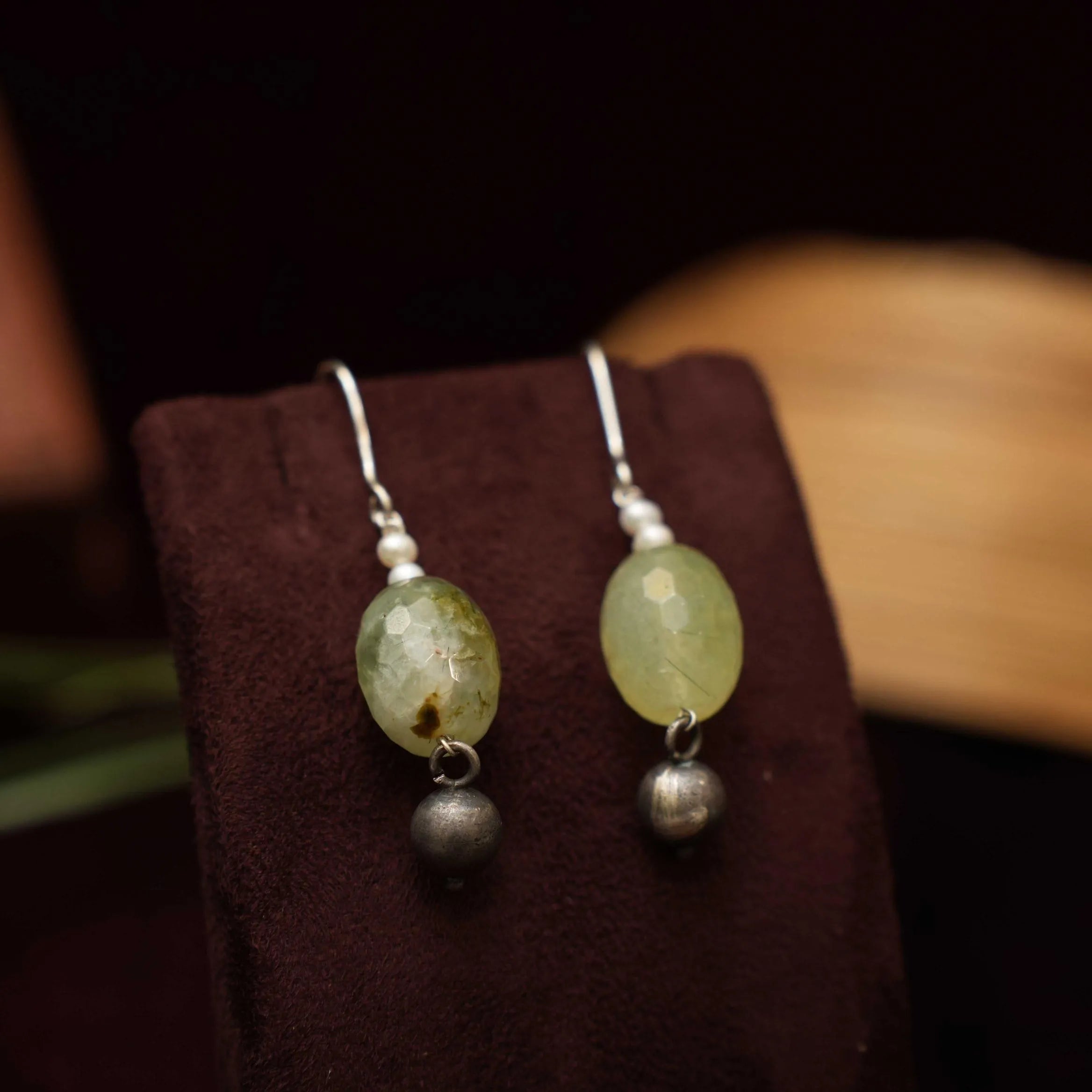 Damin Silver Oxidized Hoop Earrings