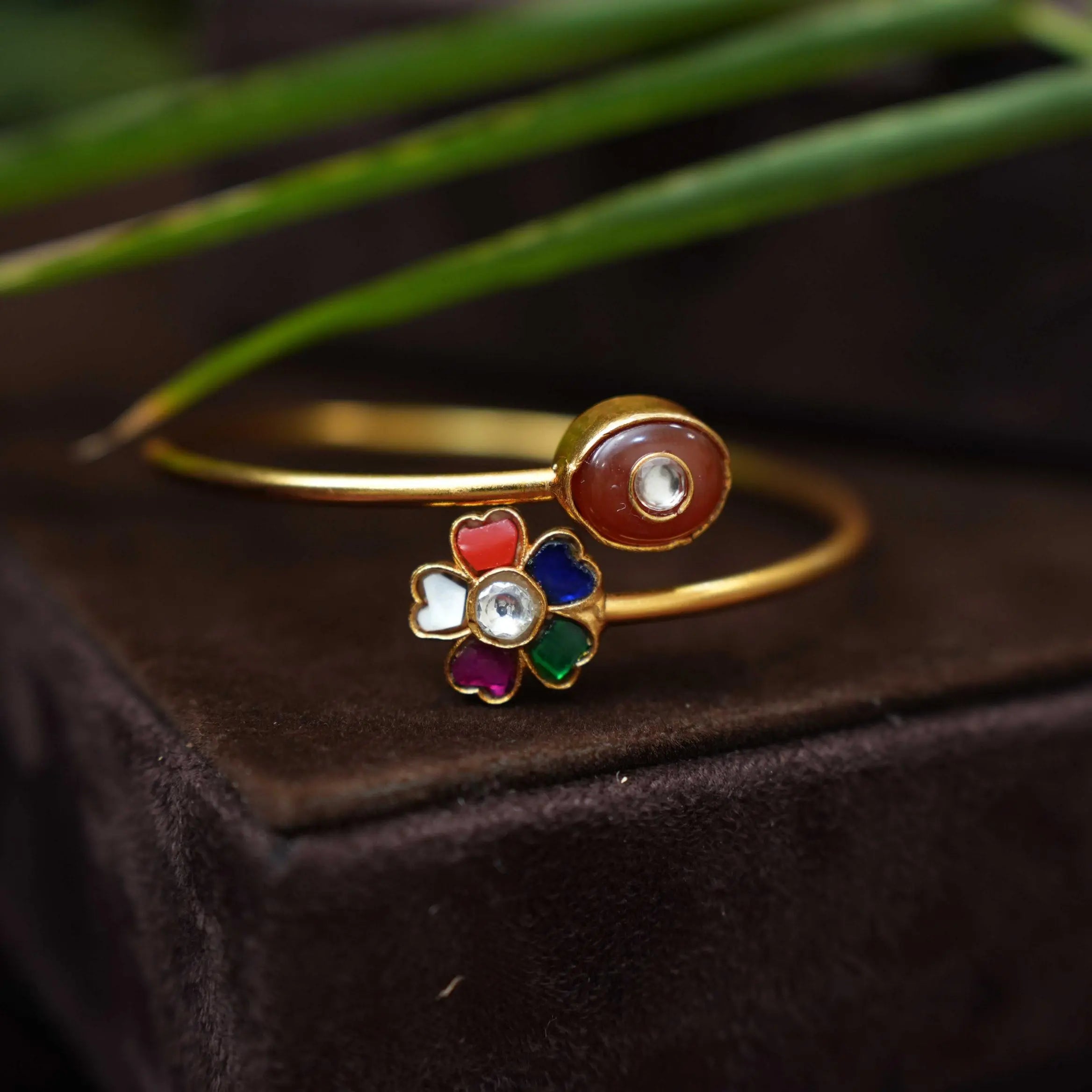 Damini Silver Kada Bangle