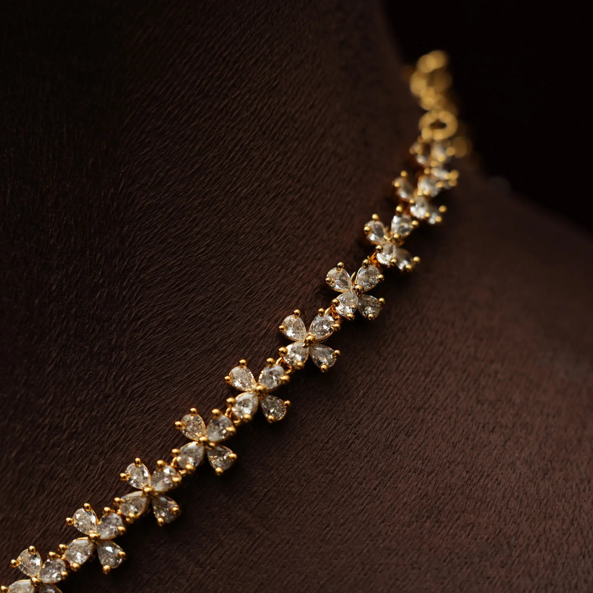 Darcie Zircon Necklace - Green & Red