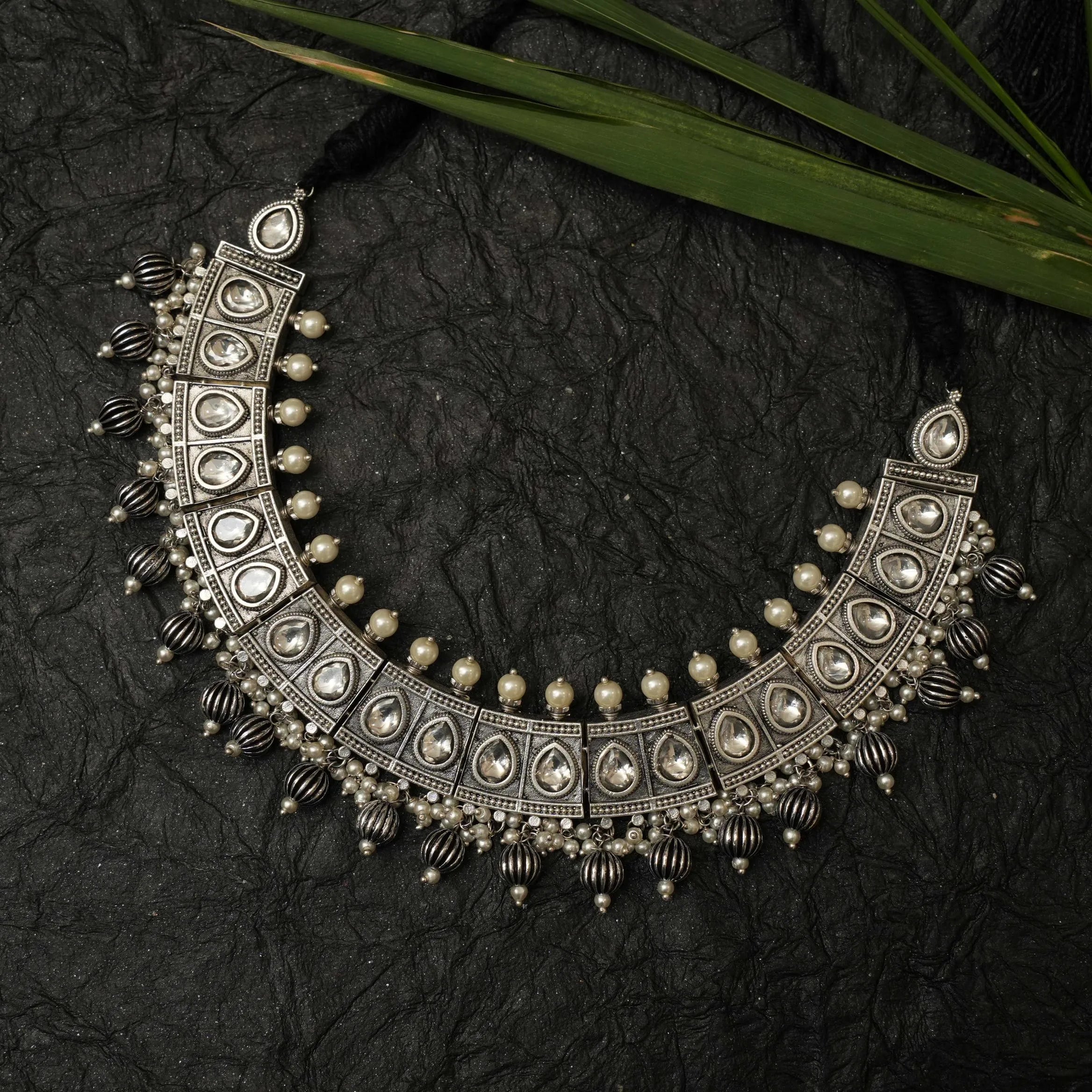 Darika Antique Oxidised Necklace