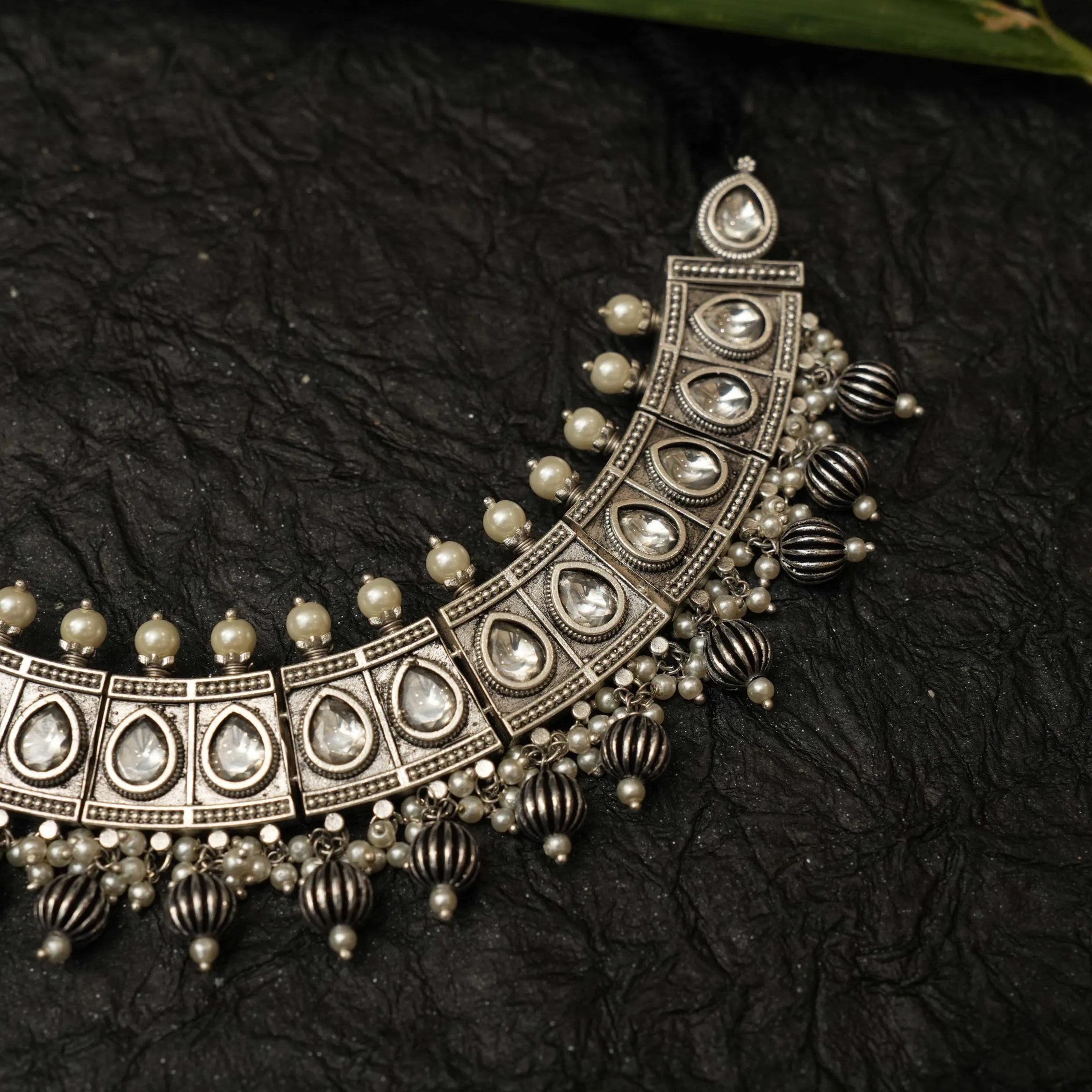 Darika Antique Oxidised Necklace