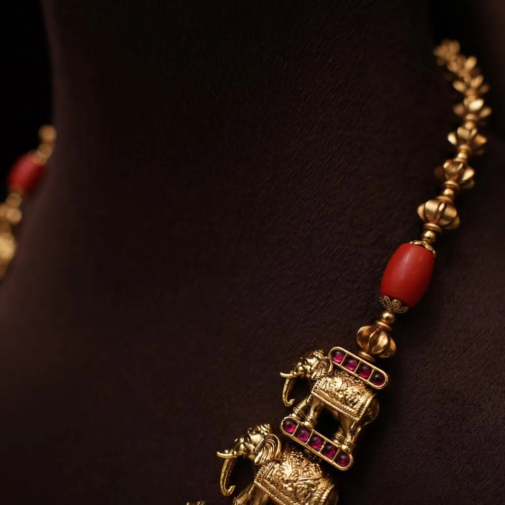 Darika Pearl Coral Necklace