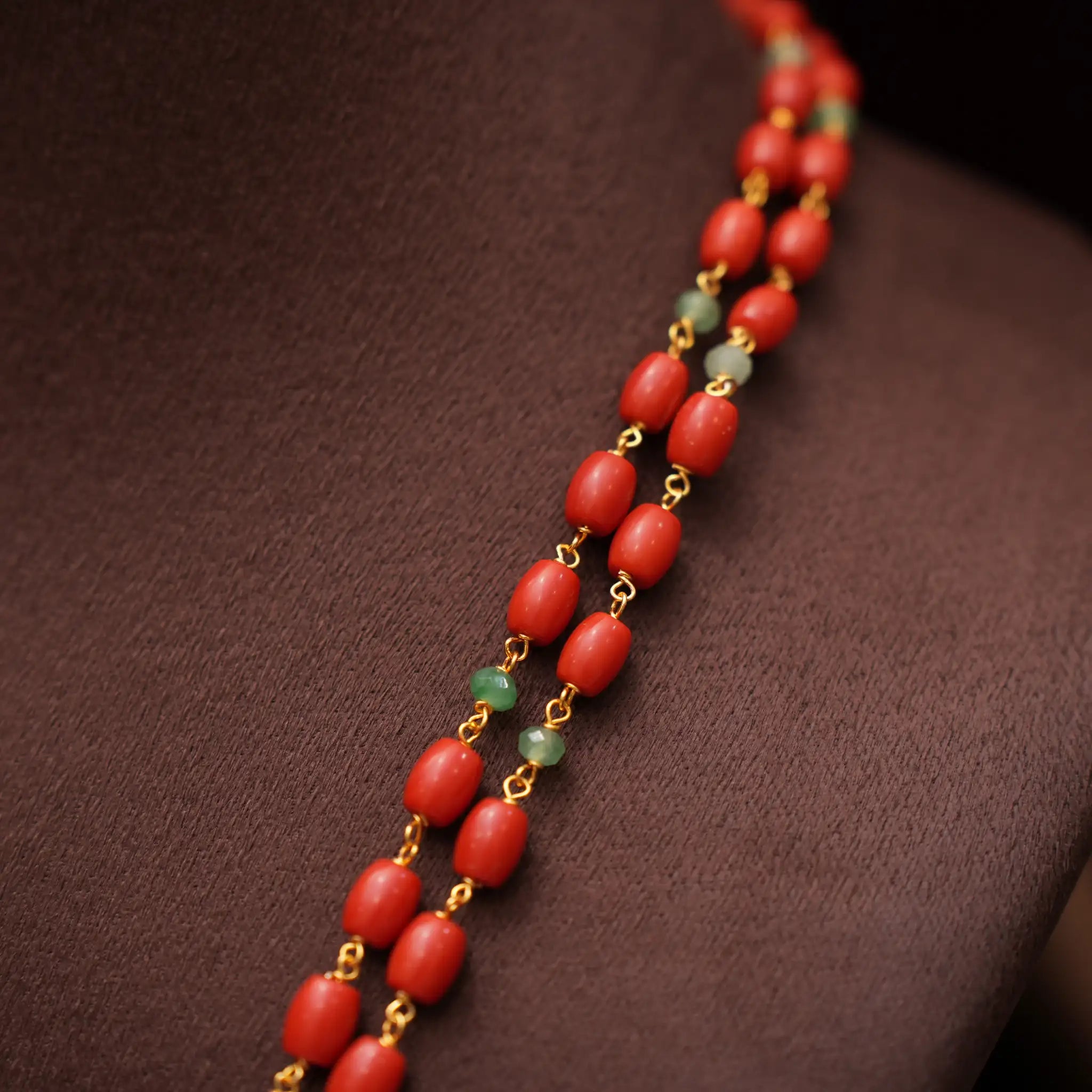 Darshita Beaded Coral Necklace