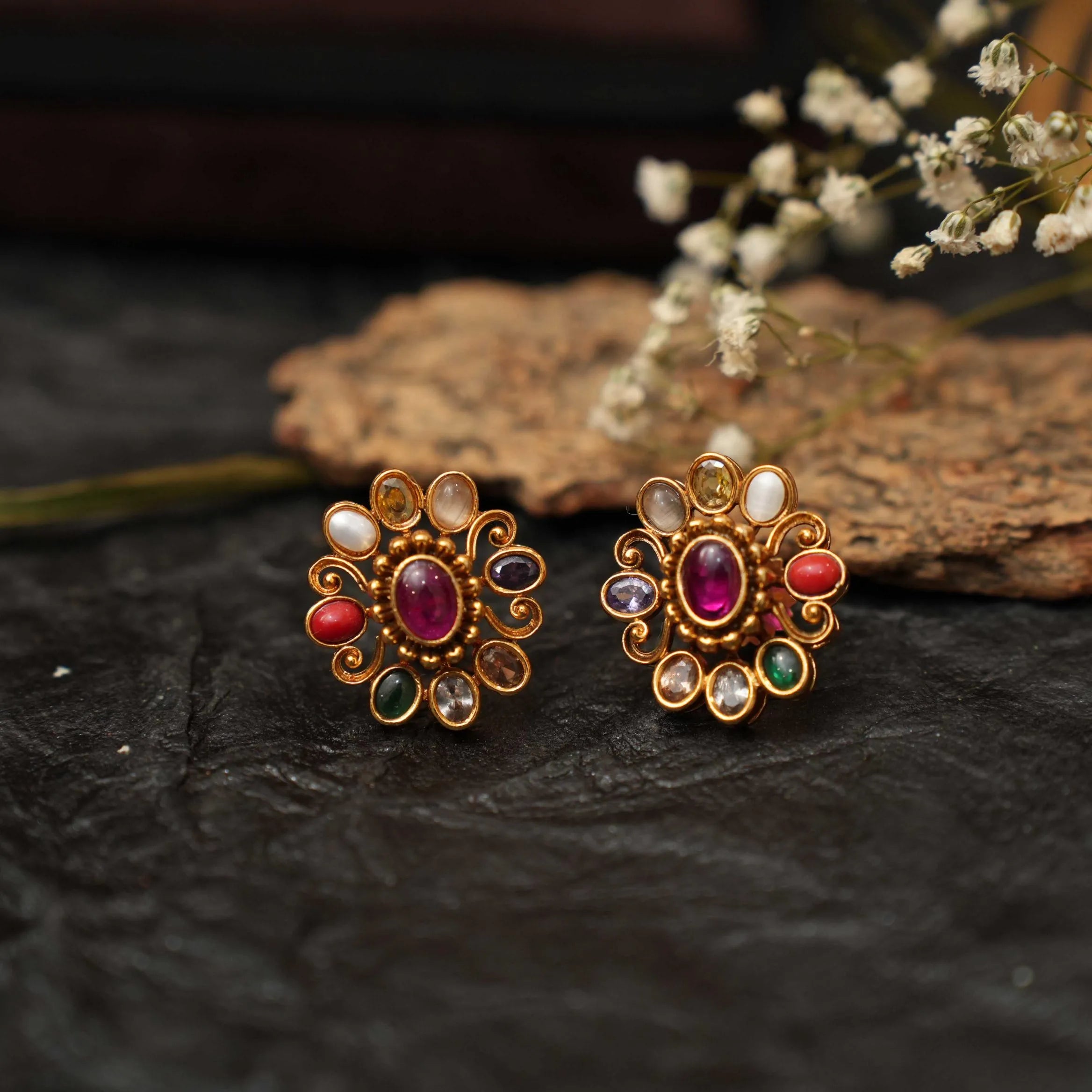 Davitha Antique Ear Stud