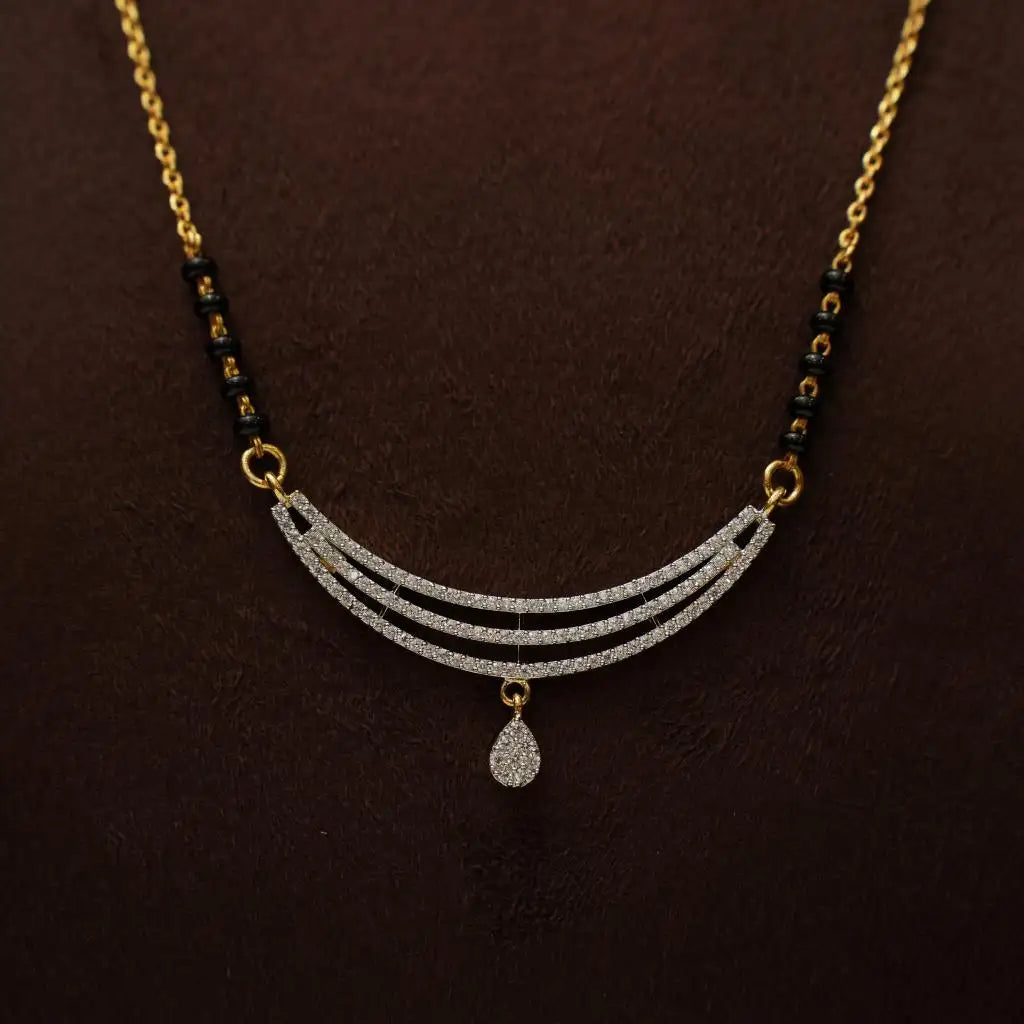 Dayita Silver Mangalsutra Chain