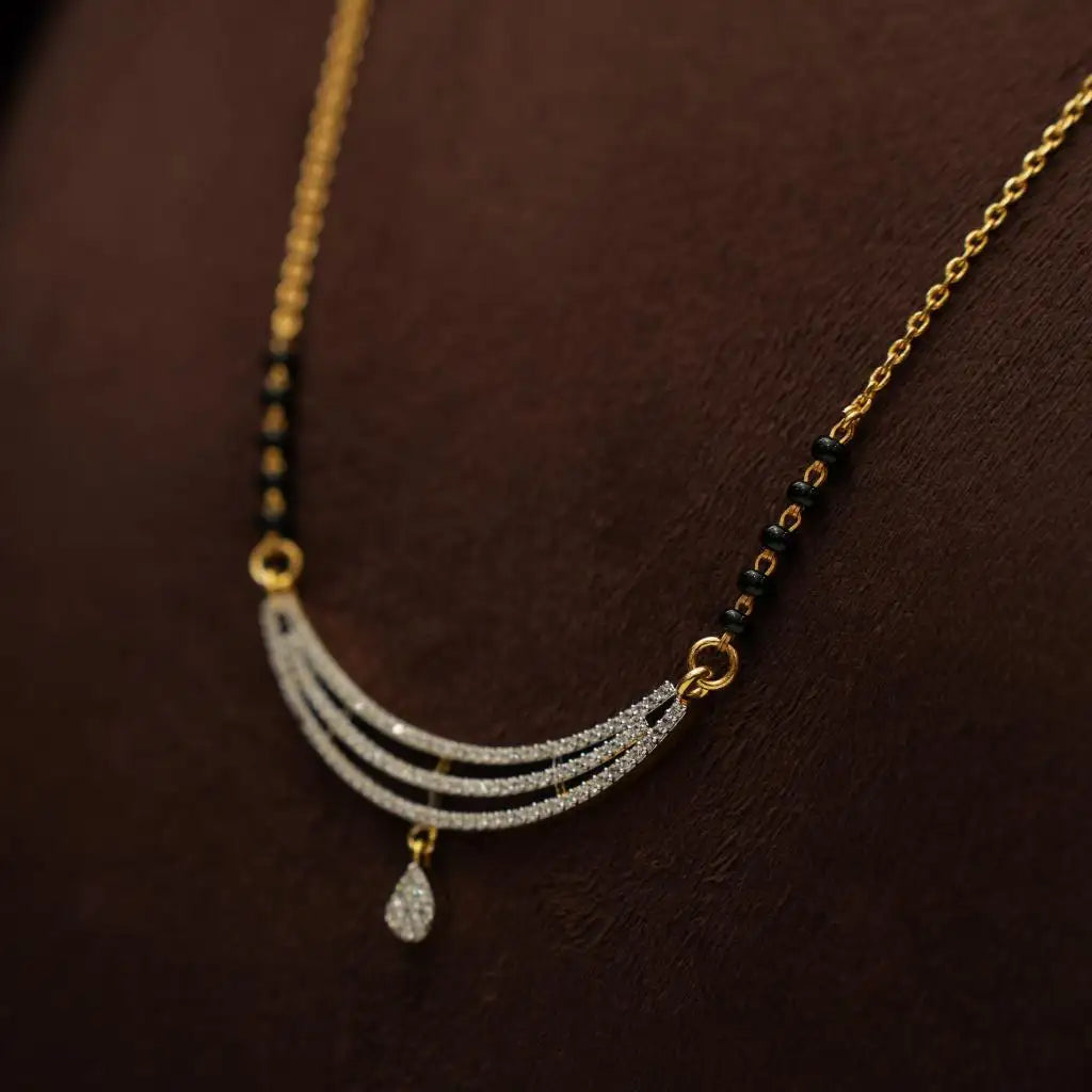 Dayita Silver Mangalsutra Chain