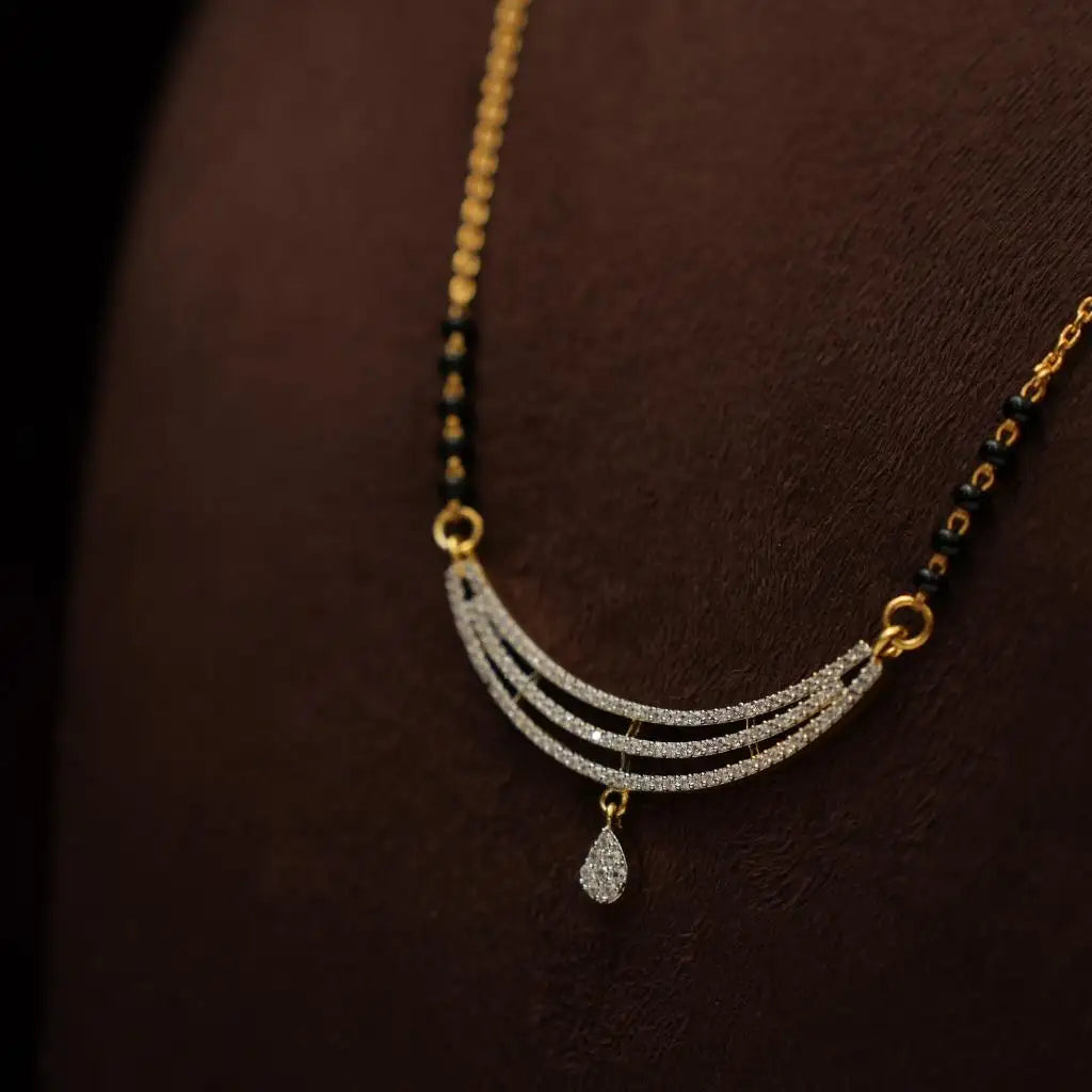 Dayita Silver Mangalsutra Chain