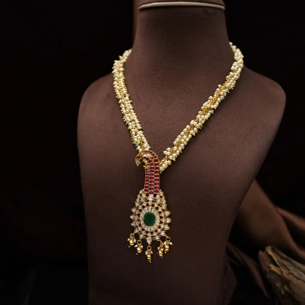Deepali Pearl Polki Necklace