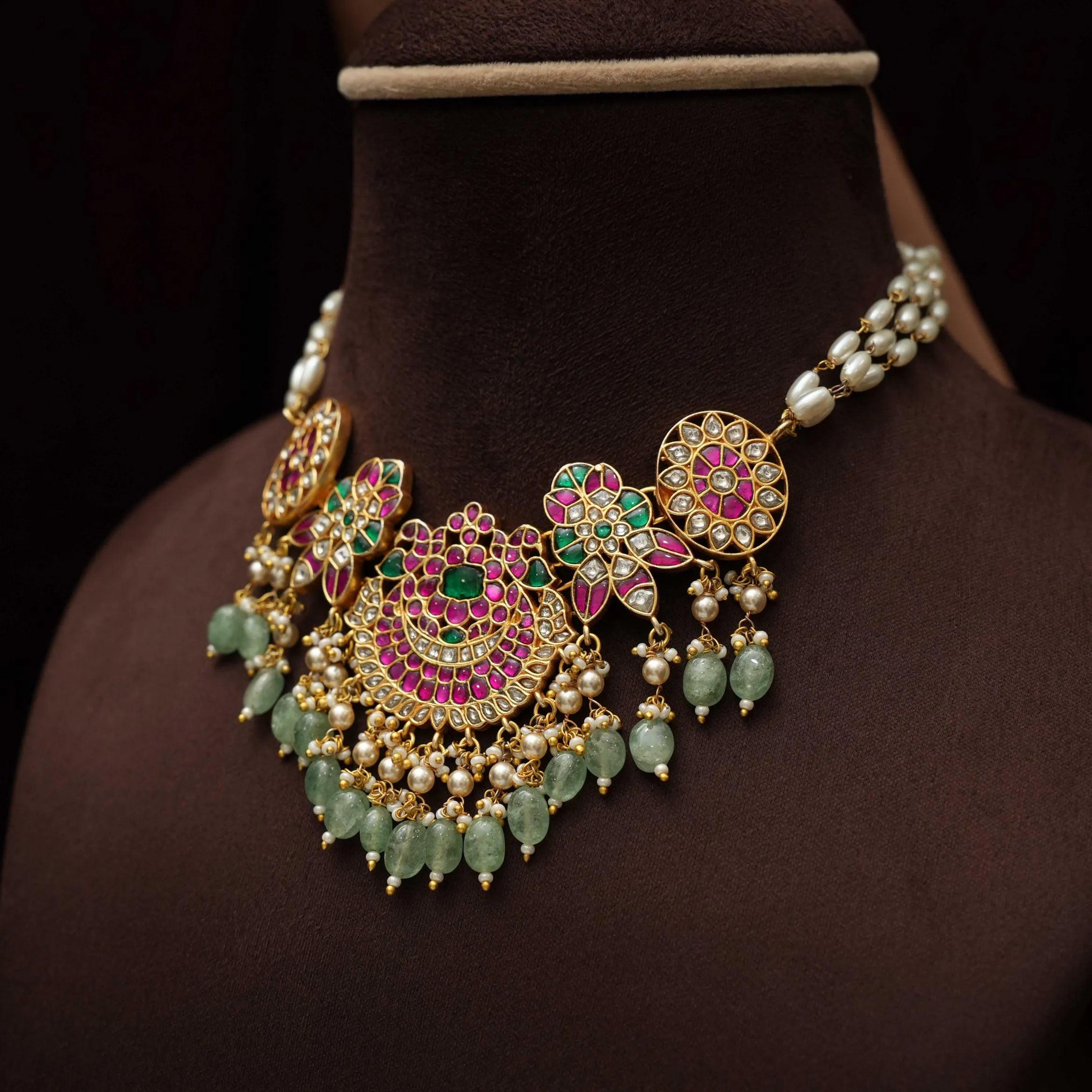 Deepti Pearl Polki Choker
