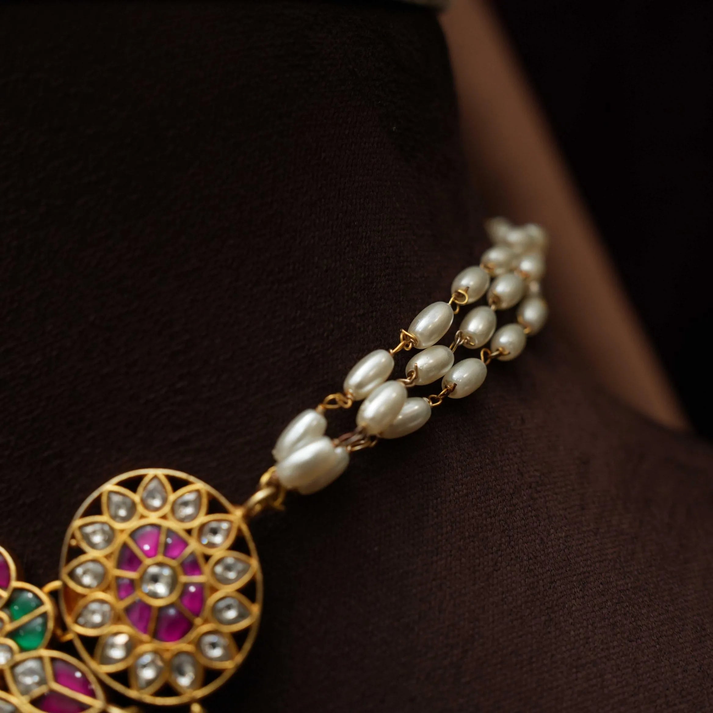 Deepti Pearl Polki Choker