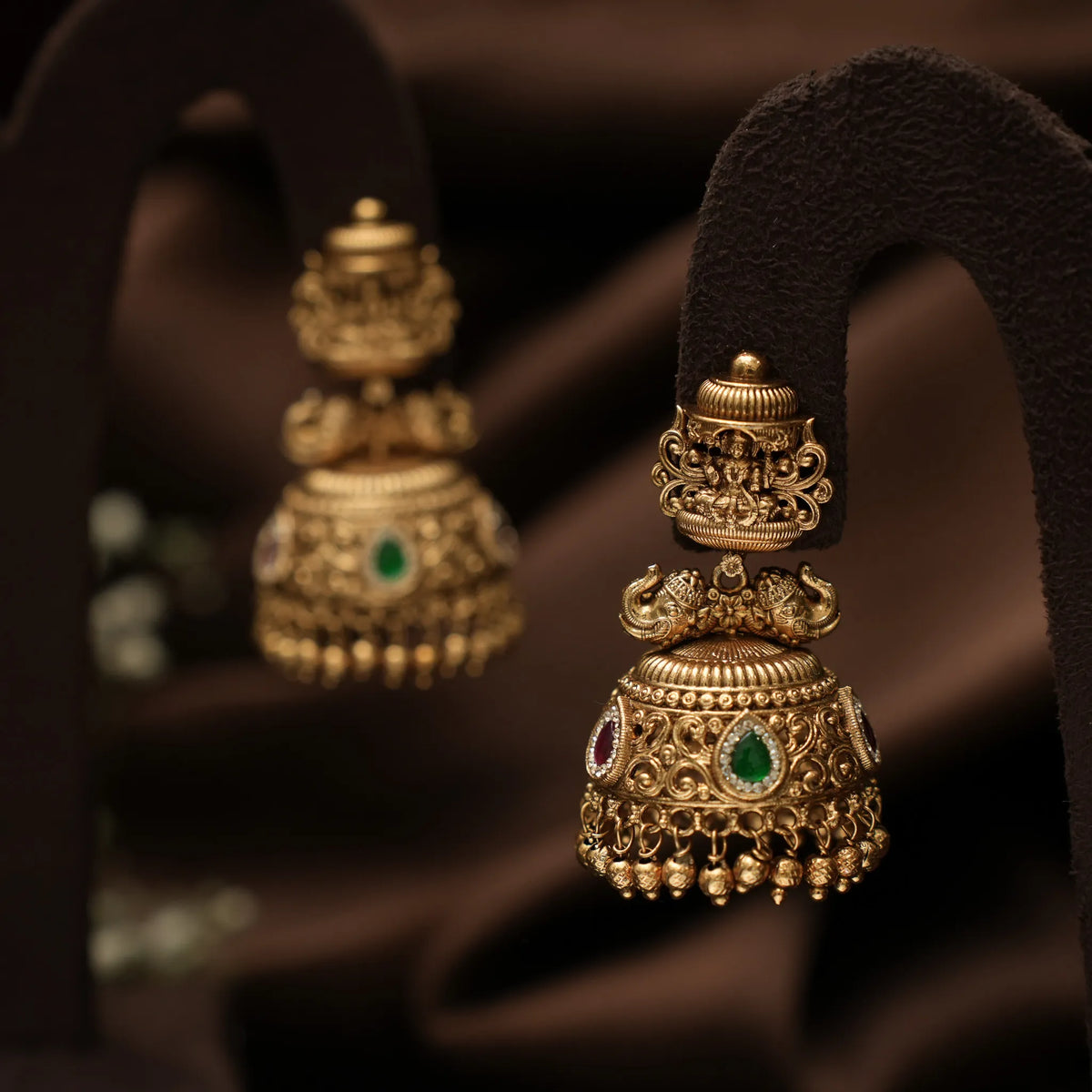 Deerthana Antique Jhumka Earrings