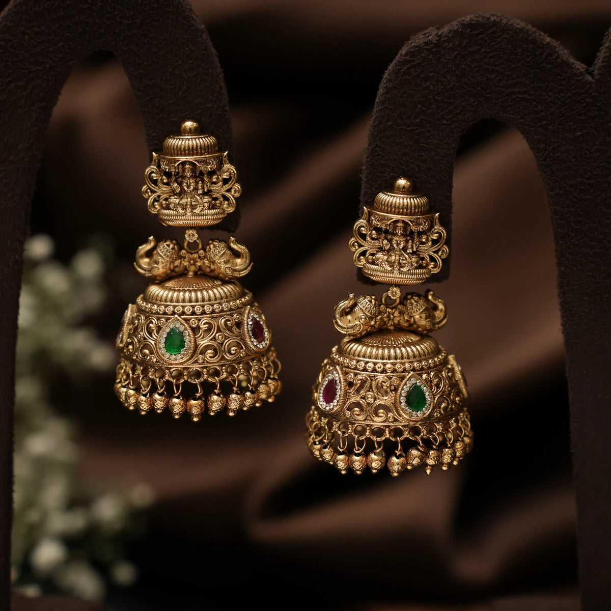 Deerthana Antique Jhumka Earrings