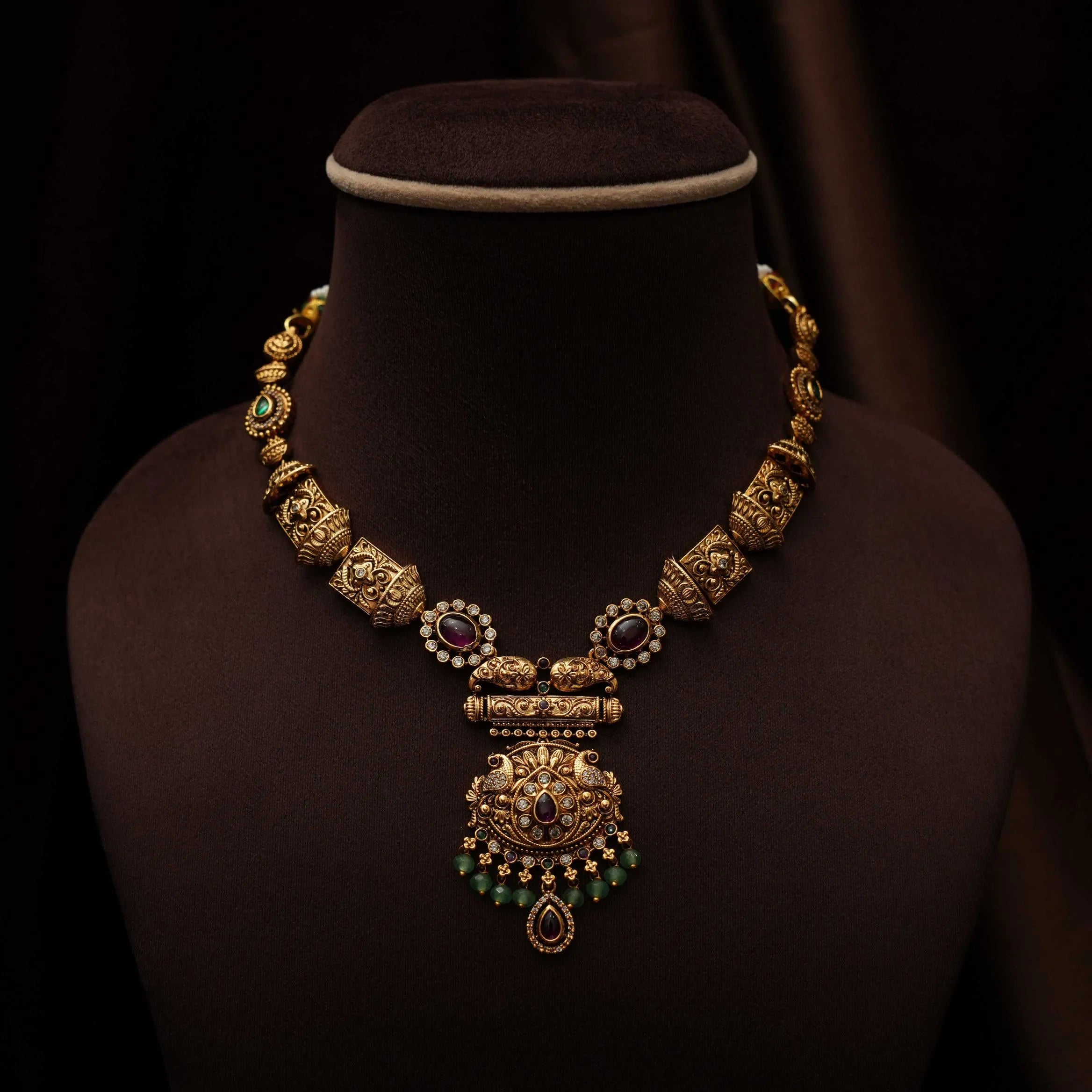 Devyesh Antique Necklace - Short