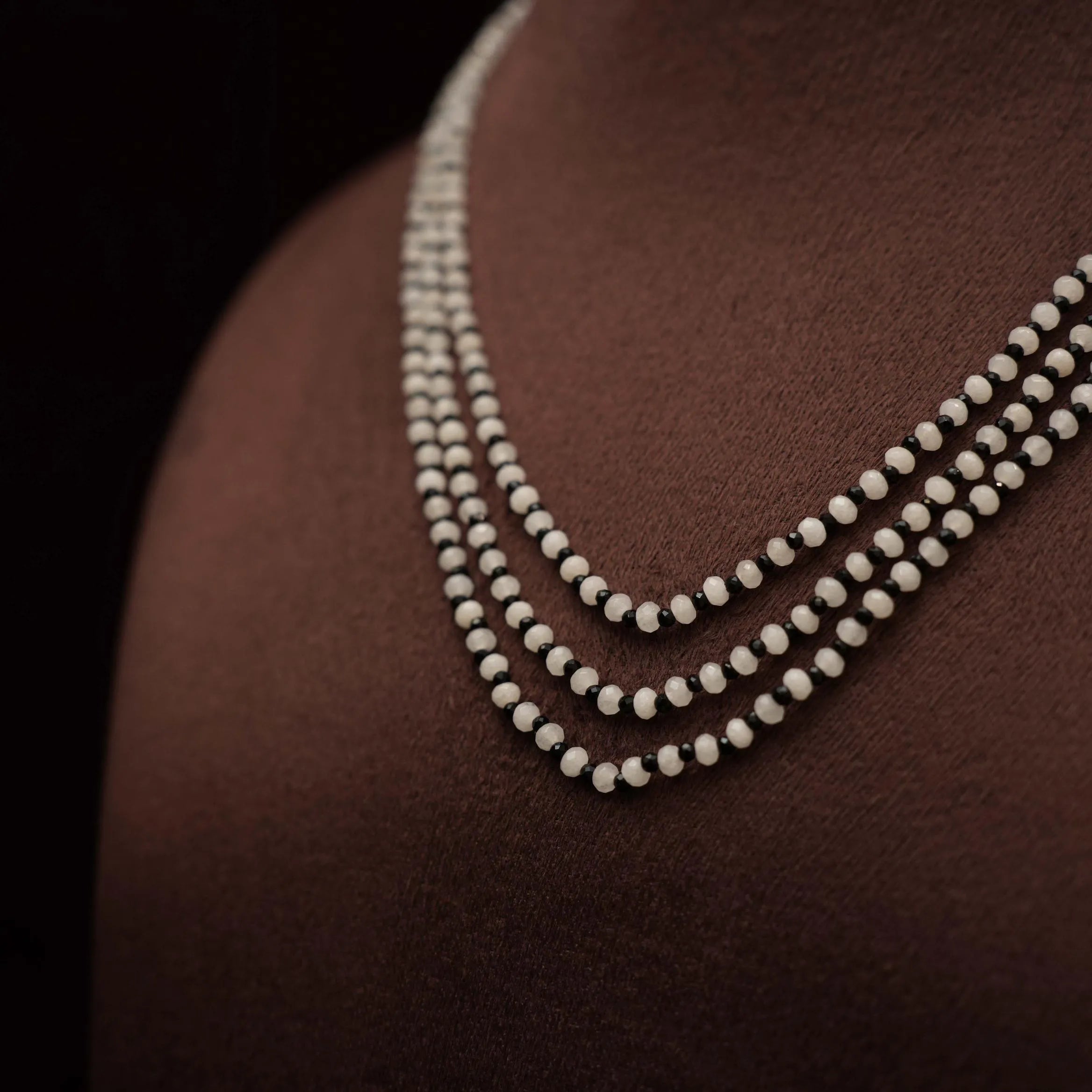 Dhanu Beaded Necklace - White