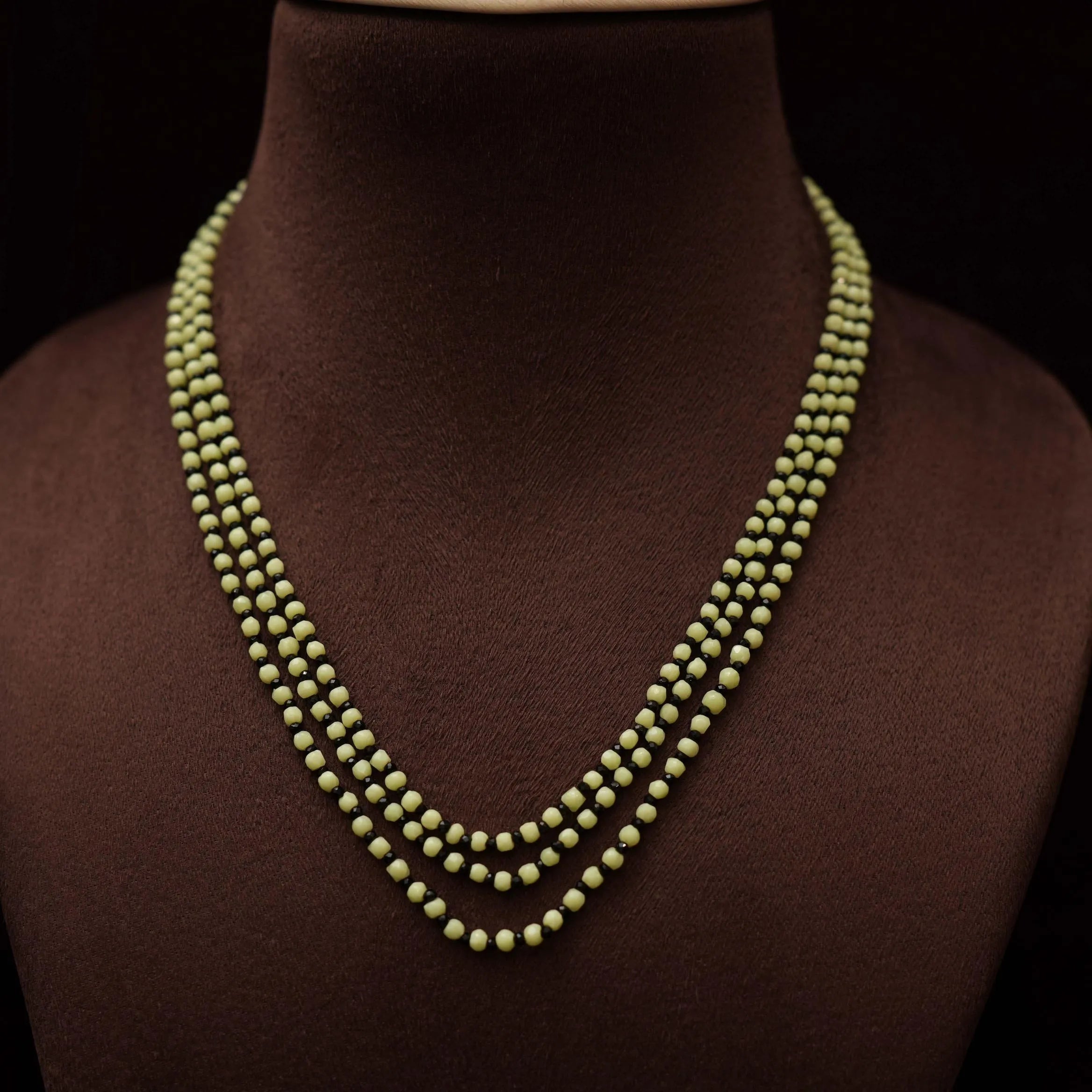 Dhanu Beaded Necklace - Green - Rimli Boutique