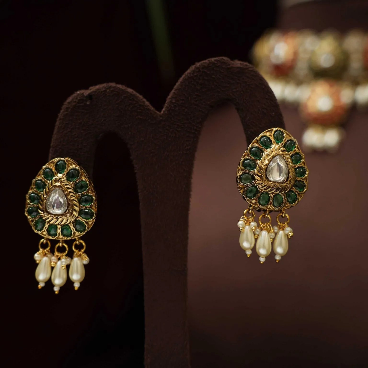 Dharaa Polki Multicolor Necklace - Rimli Boutique