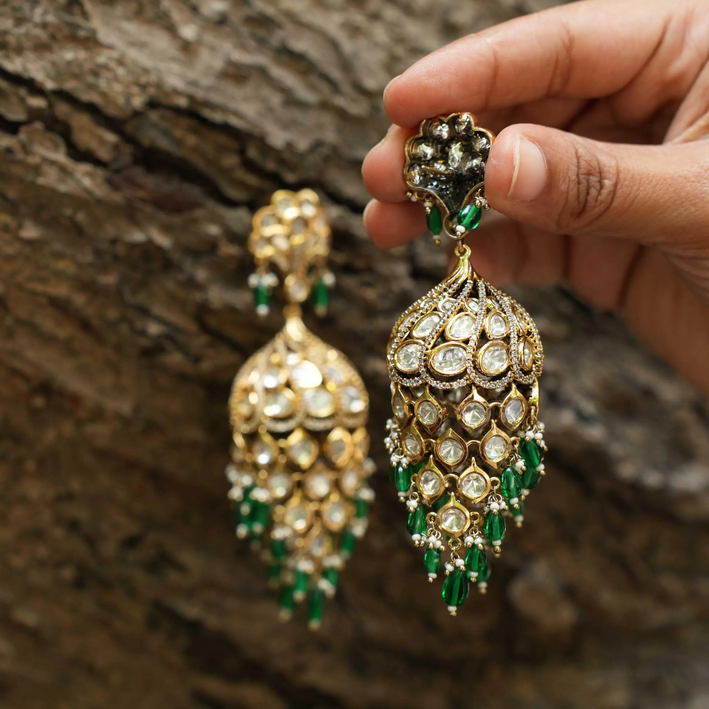 Dhita Victorian Jhumka Earrings