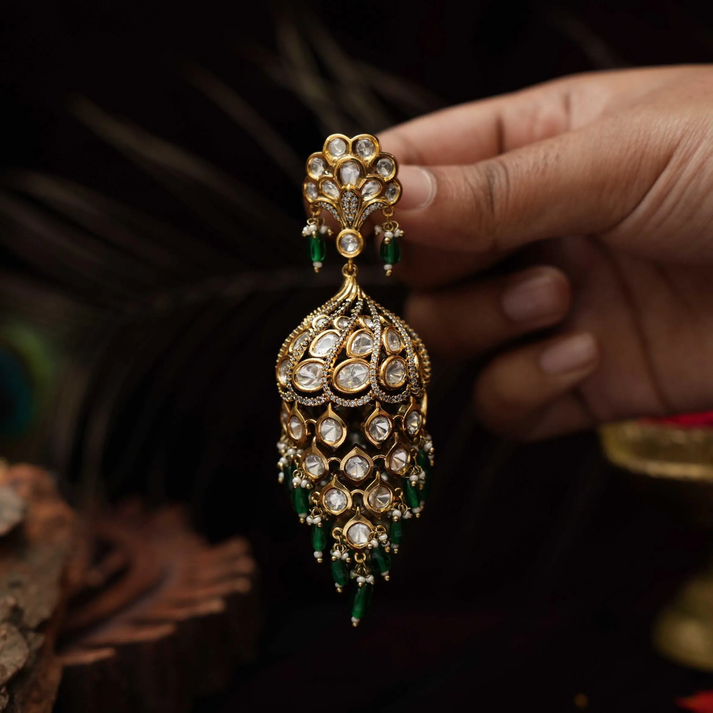 Dhita Victorian Jhumka Earrings
