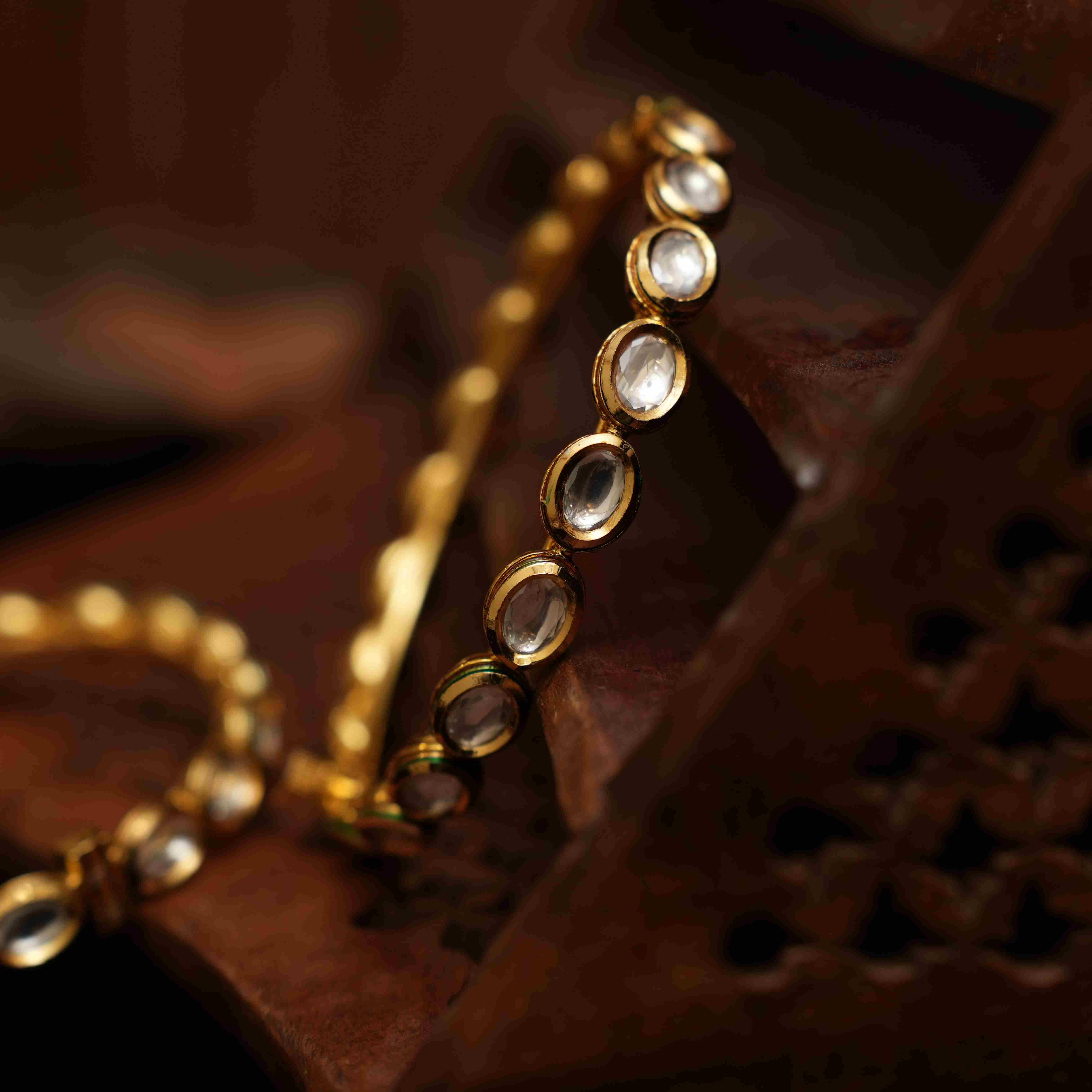 Dhriti Kundan Bangles - Pair