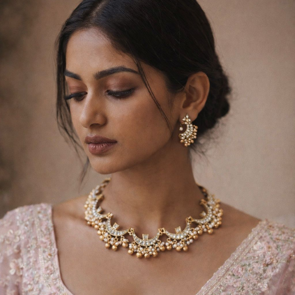 Dikshvi Chand Polki Necklace