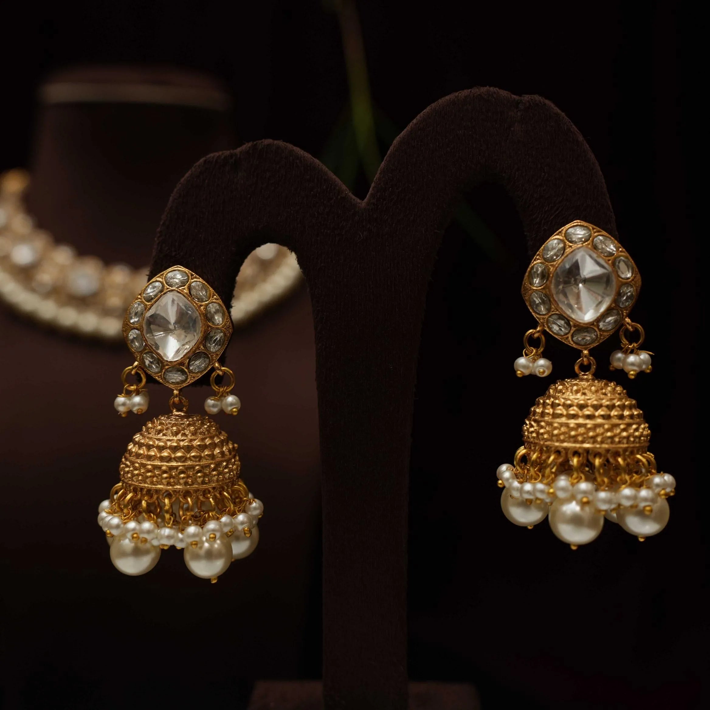 Disha Polki Choker - White