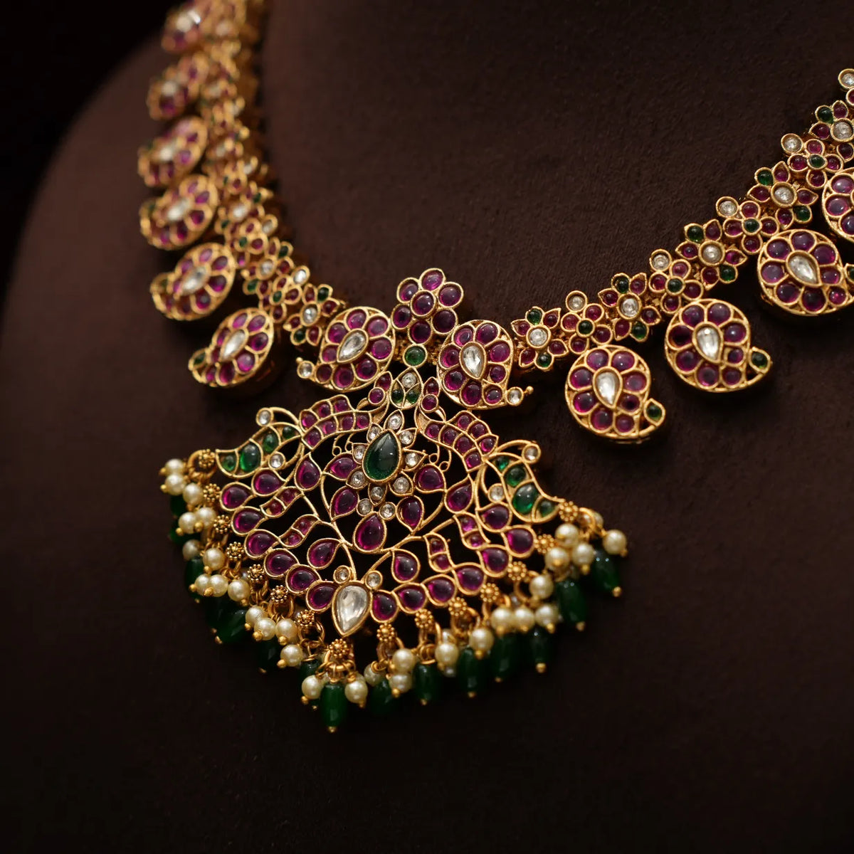 Diya Antique Mango Necklace - Lina Short