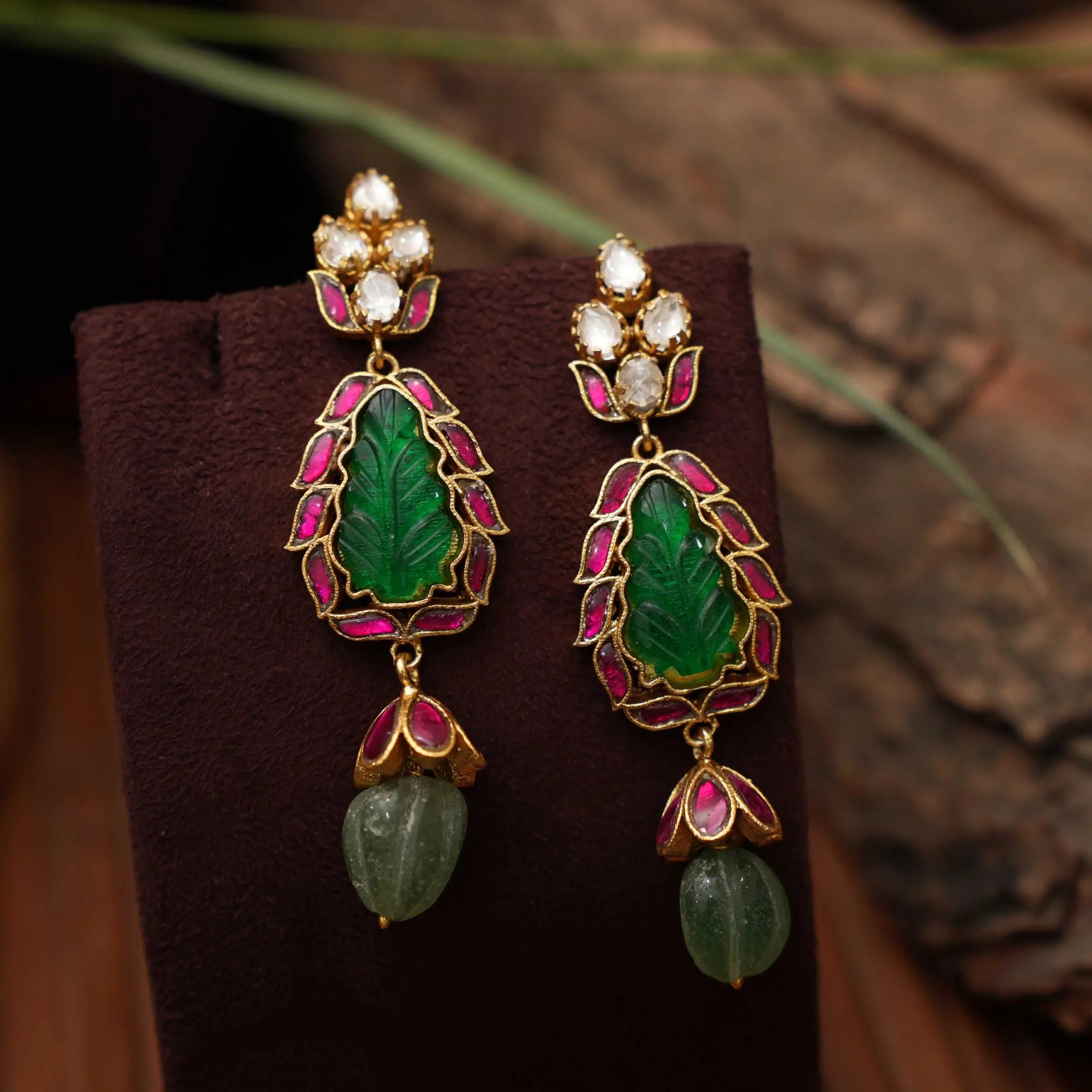 Diya Polki Designer Earrings