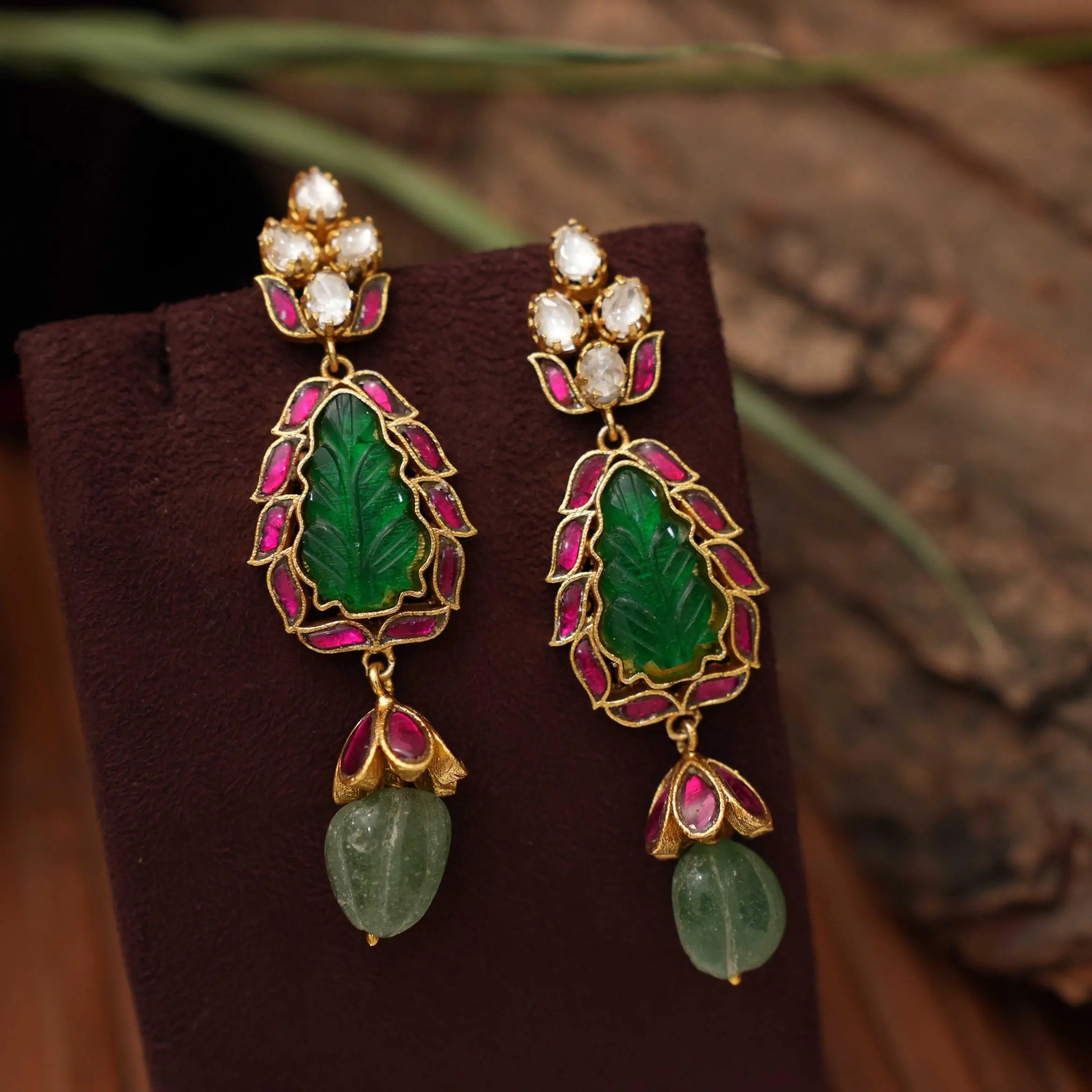 Diya Polki Designer Earrings