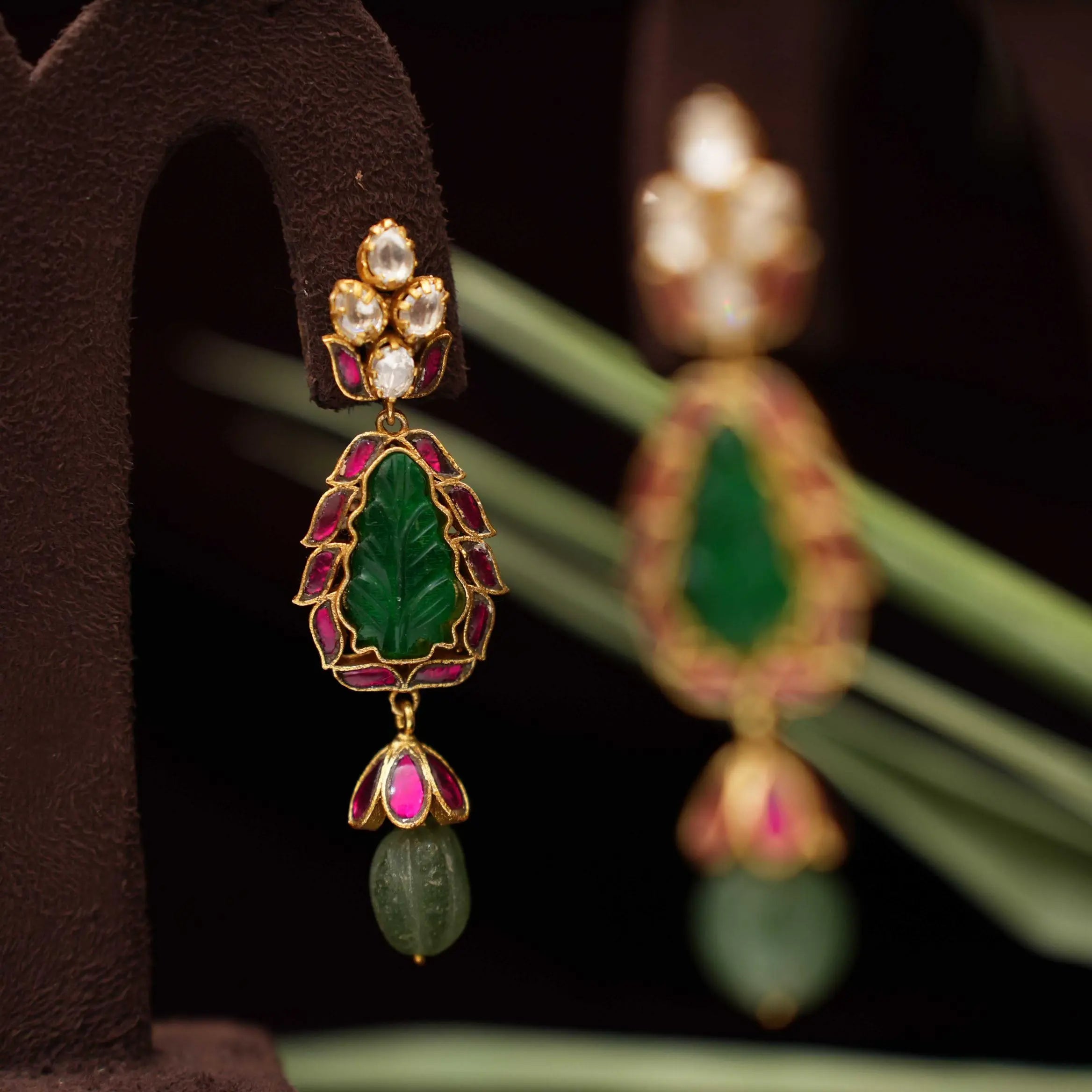 Diya Polki Designer Earrings