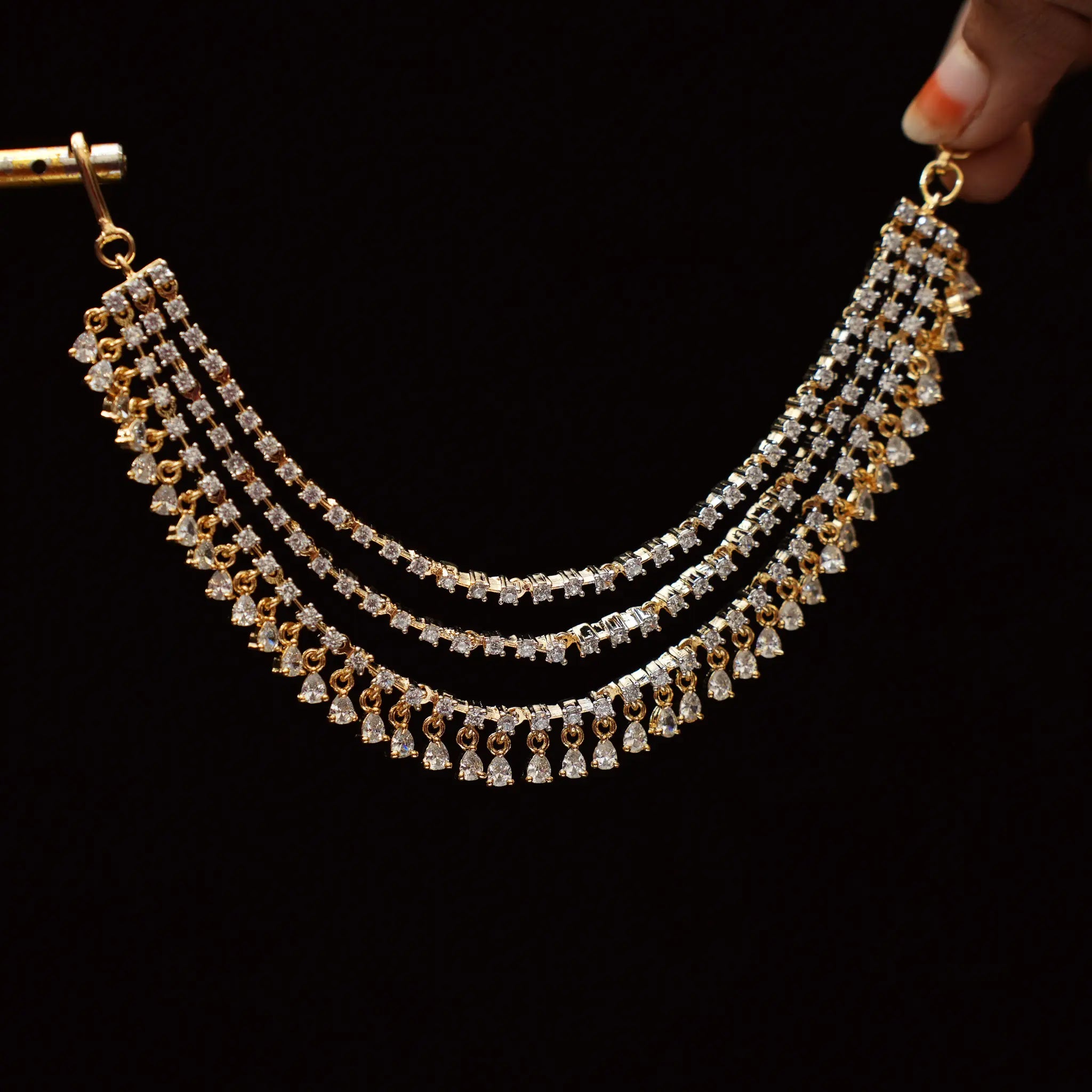 Dovie Zircon Ear Chain