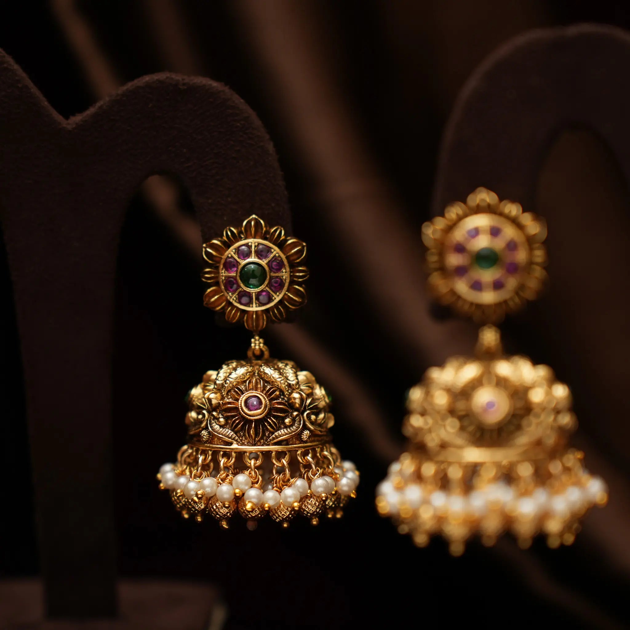 Doyel Antique Jhumka Earrings
