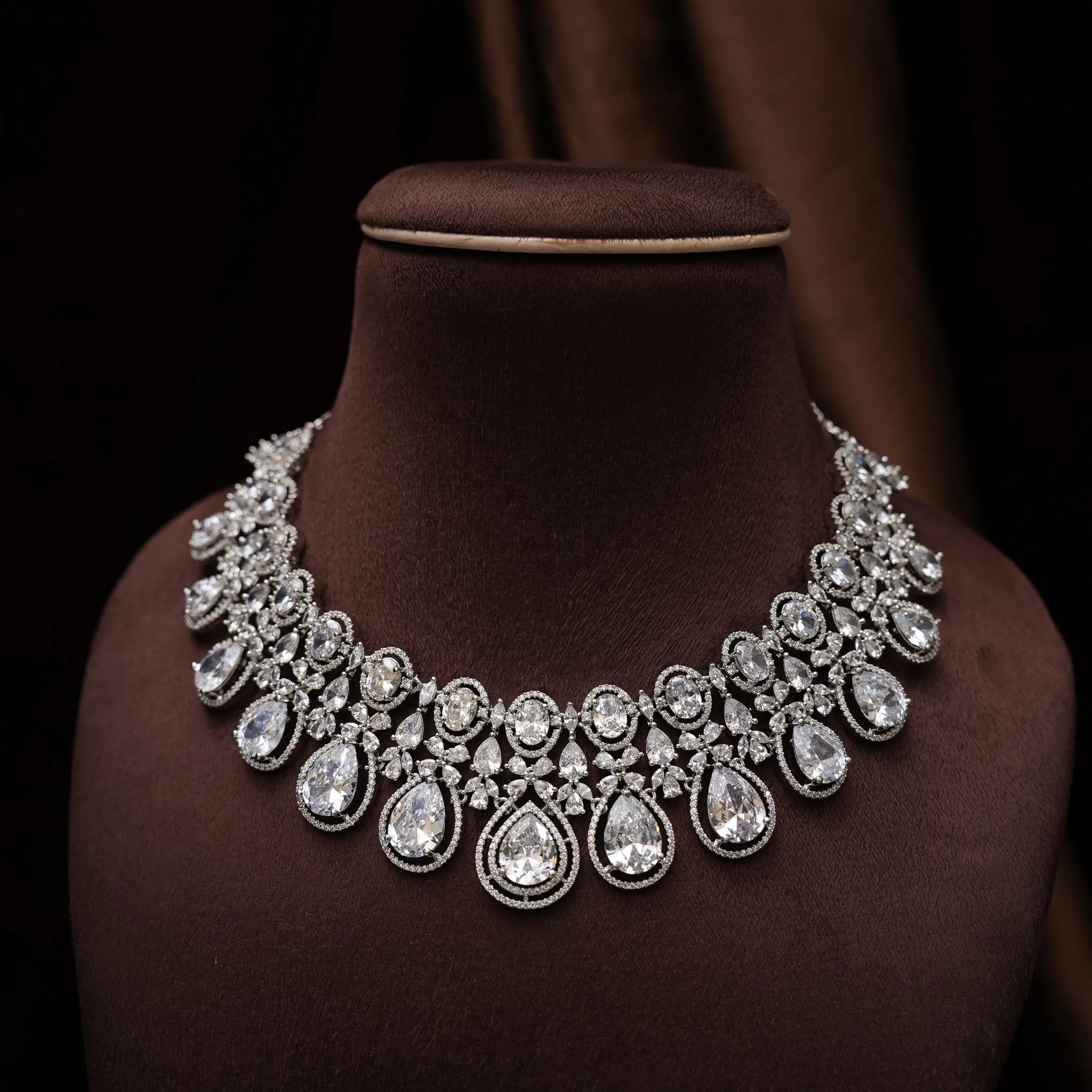 Dulice Zircon Necklace - White