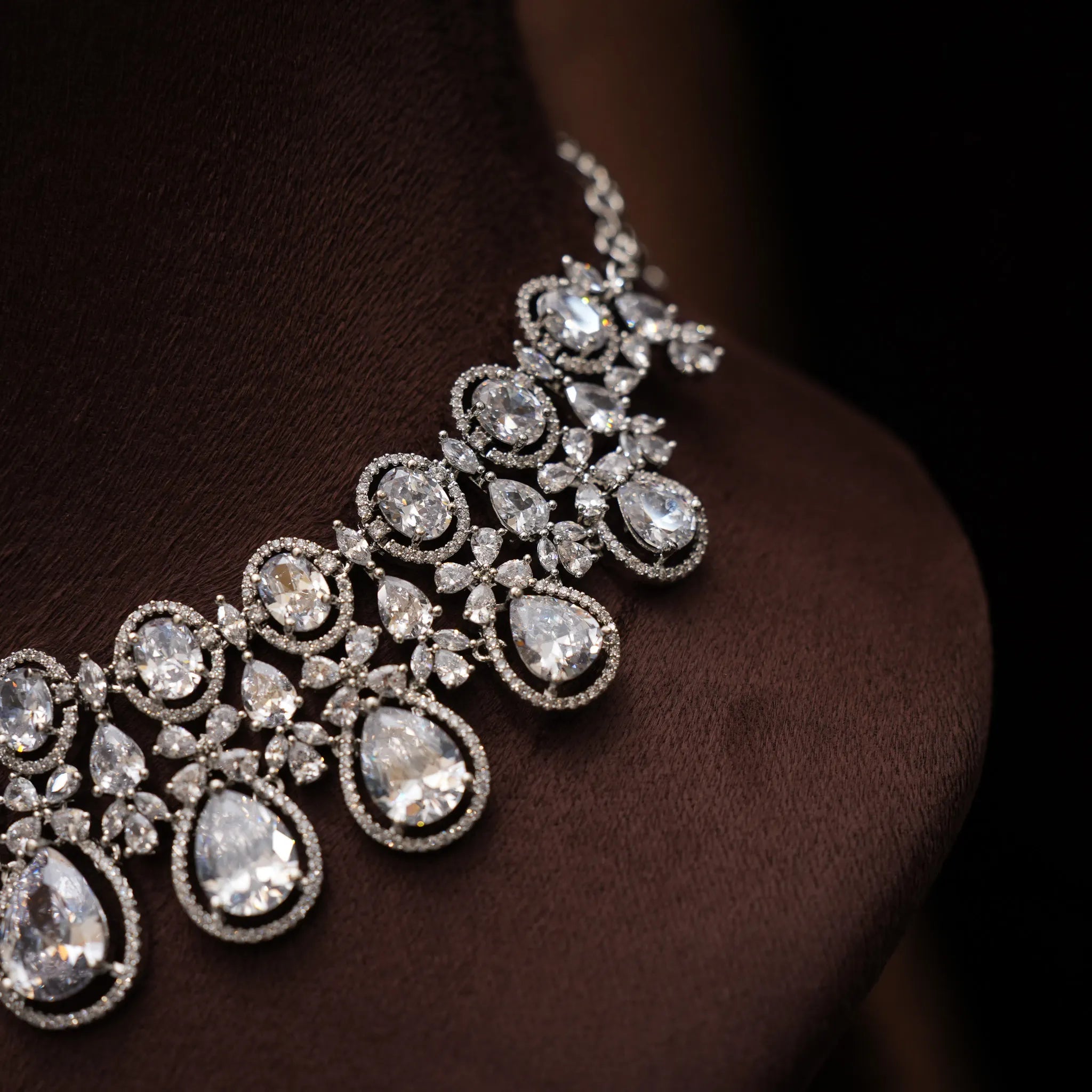 Dulice Zircon Necklace - White